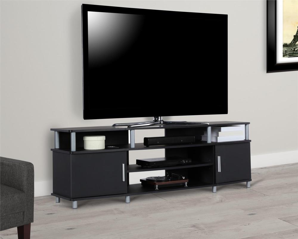 Ameriwood Home Carson TV Stand for TVs up to 70 Wide Cherry 