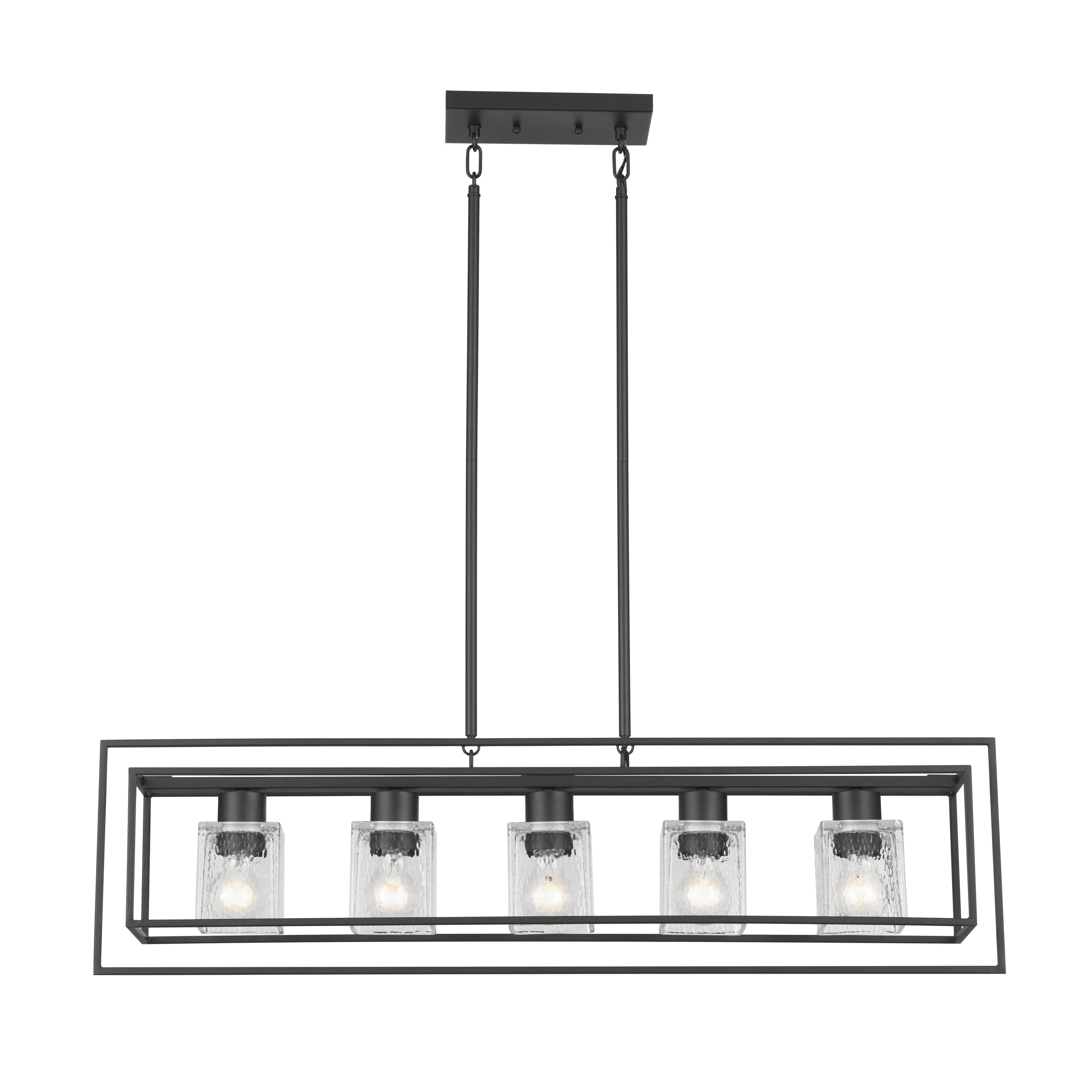 Kichler Edinborough 5-Light Black Rustic Dry rated Chandelier in the ...