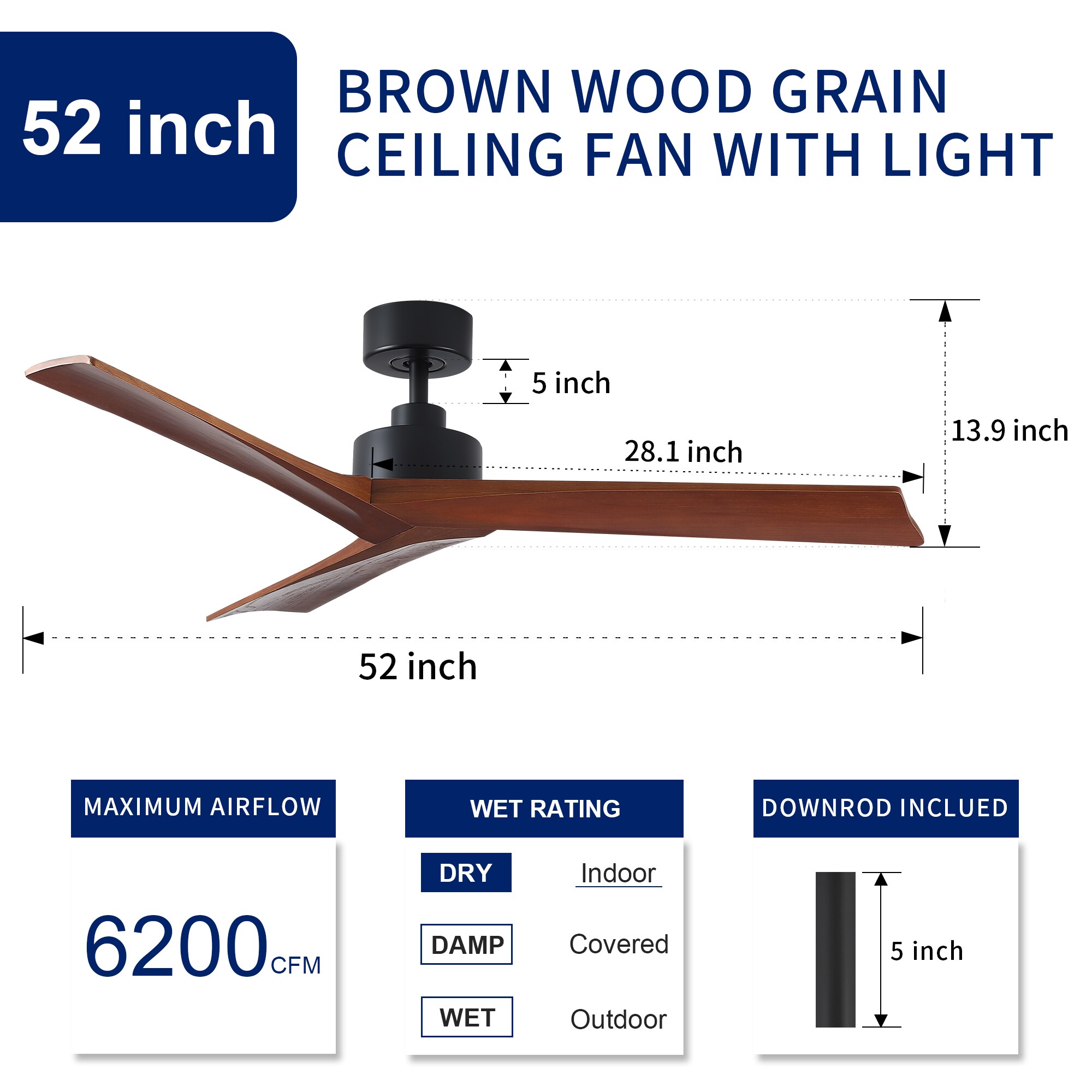 YUHAO LSDY1243NBK52 Ceiling-Fans - View #9