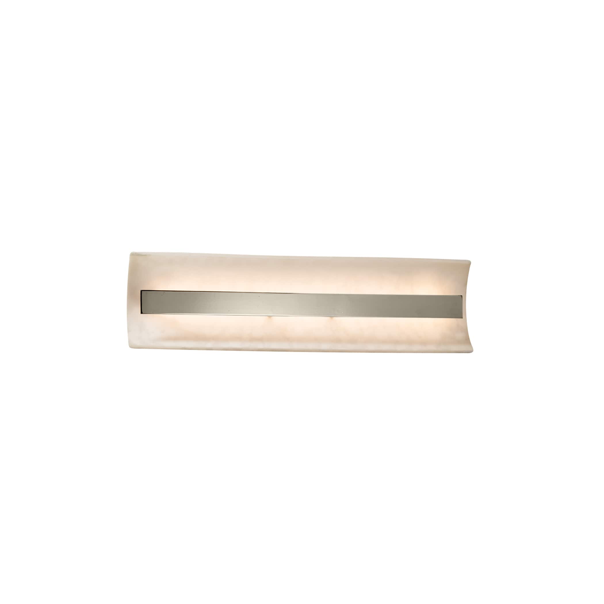 Justice Design Group CLD-8621-NCKL Clouds 21-in 1-Light Brushed Nickel LED Transitional Vanity Light