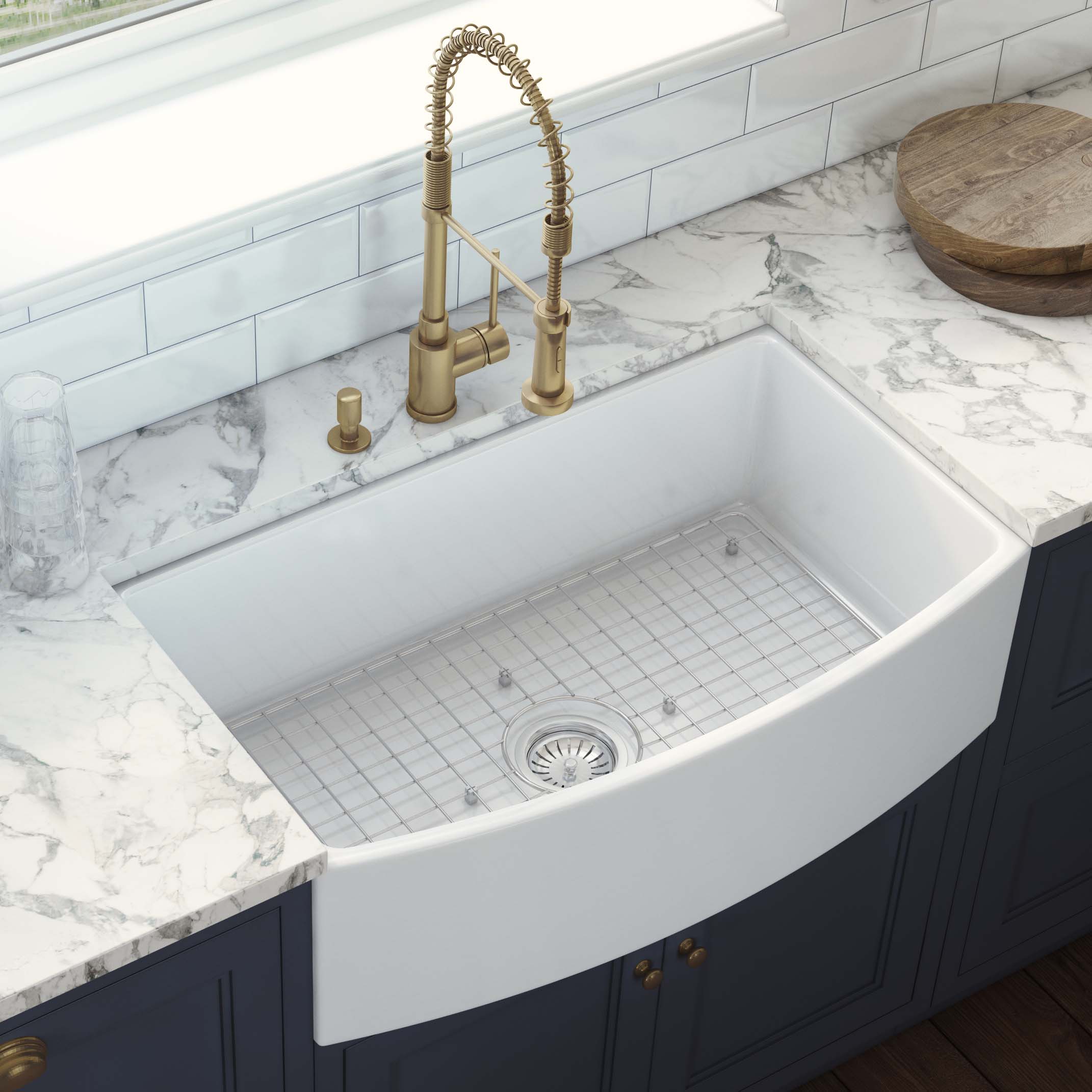 Ruvati RVL2398WH Kitchen-Sinks - View #5