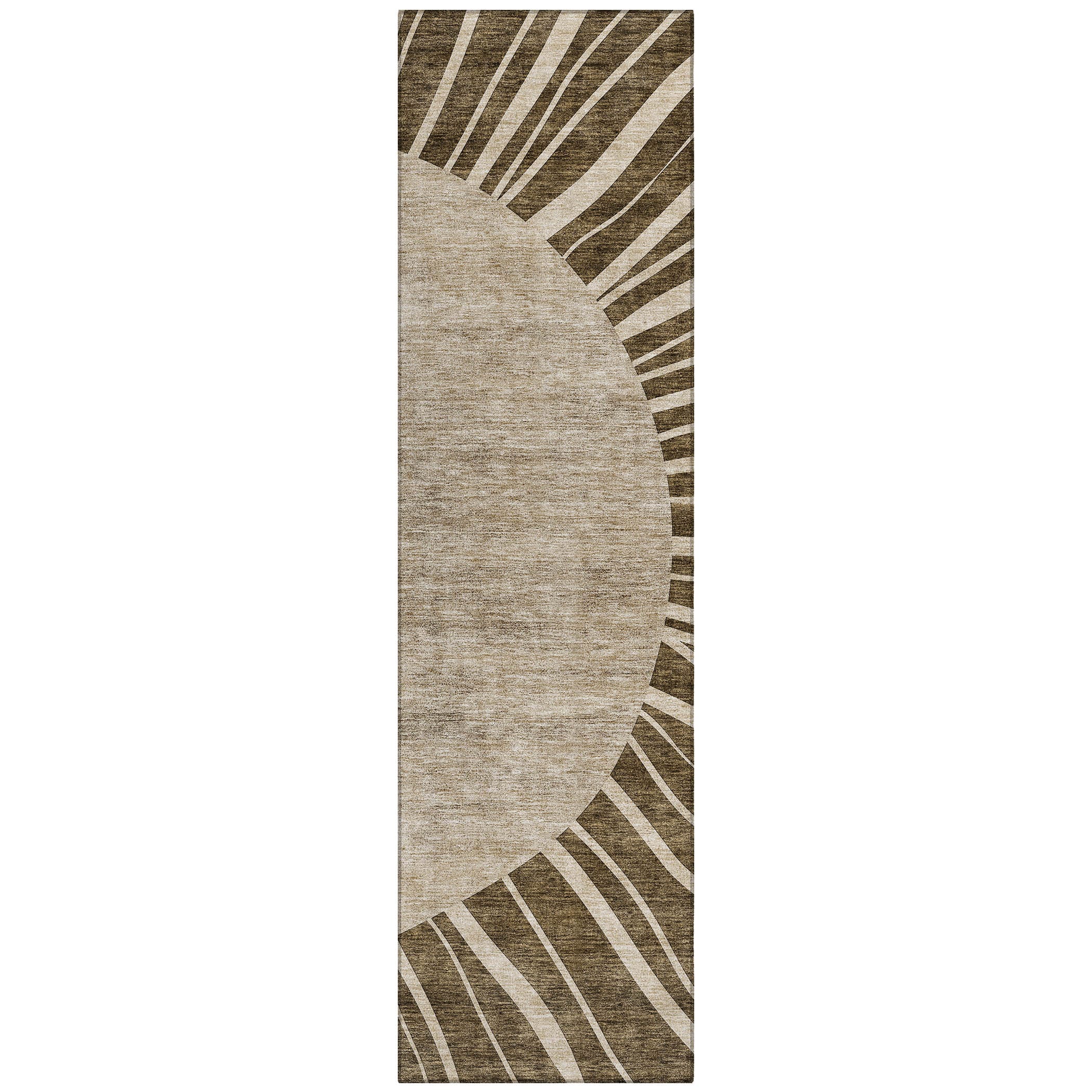 Addison Rugs ACN668BR2X8 Chantille ACN668BR 2 x 7 (ft) Polyester Brown Rectangular Indoor/Outdoor Geometric Machine washable Area rug