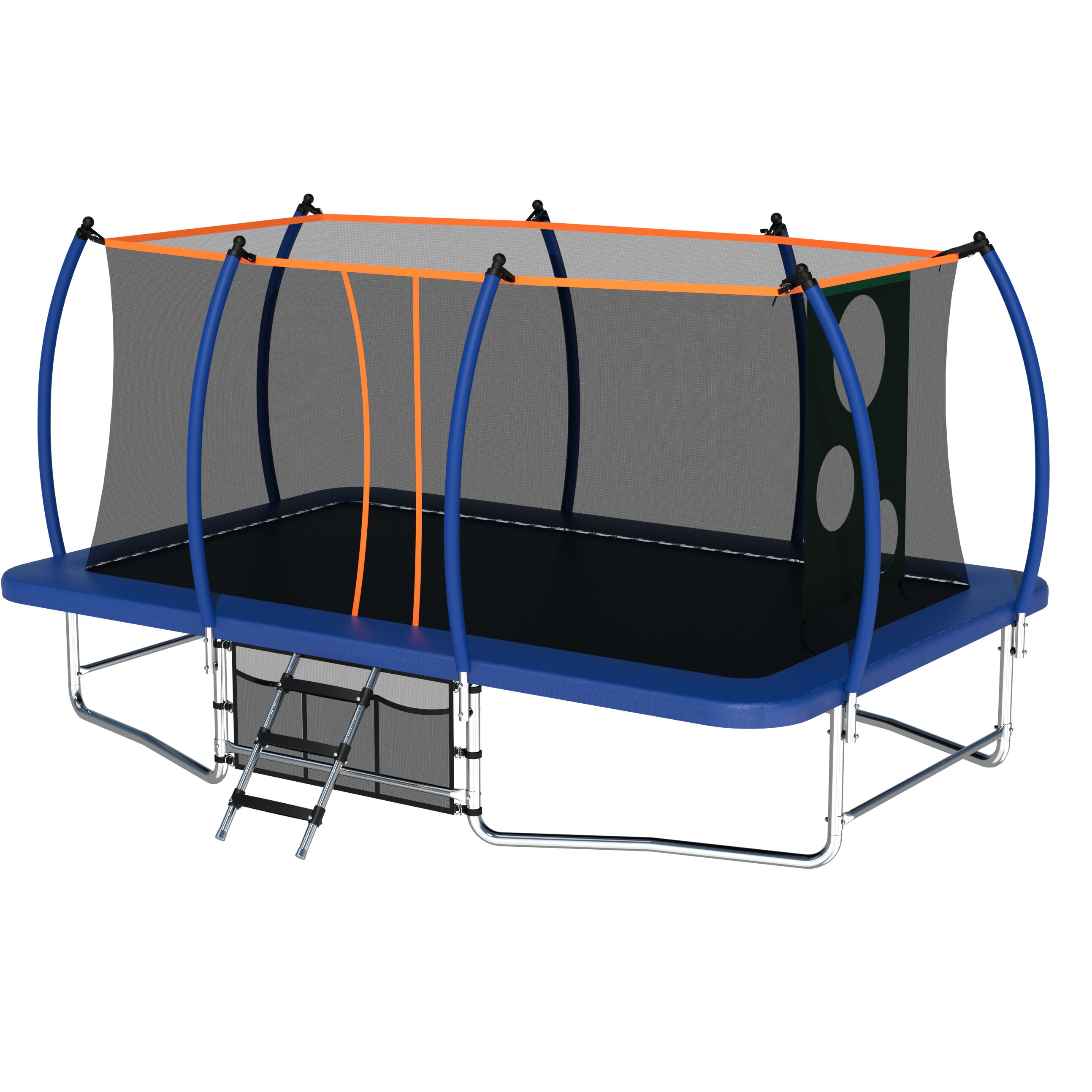 Kahomvis MERS-QPH3-062 10-ft Rectangle Backyard in Blue