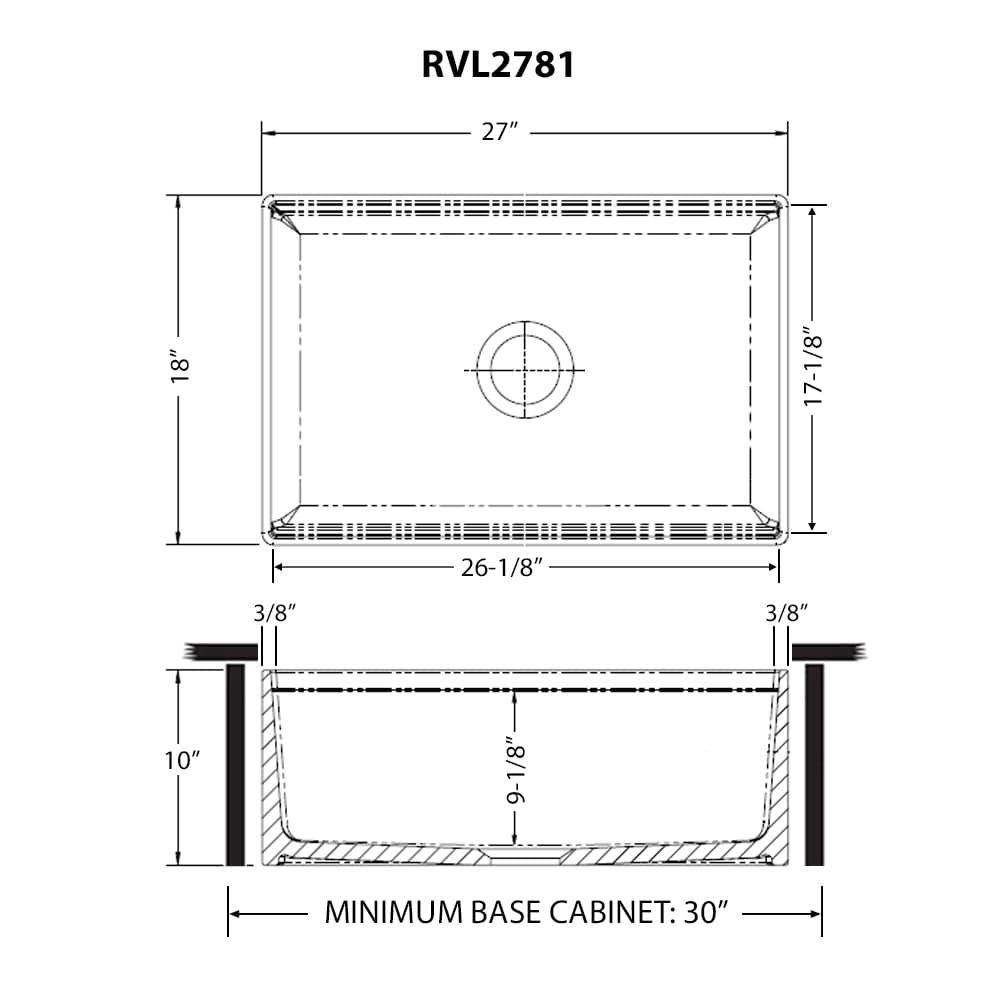 Ruvati RVL2781WH Kitchen-Sinks - View #7