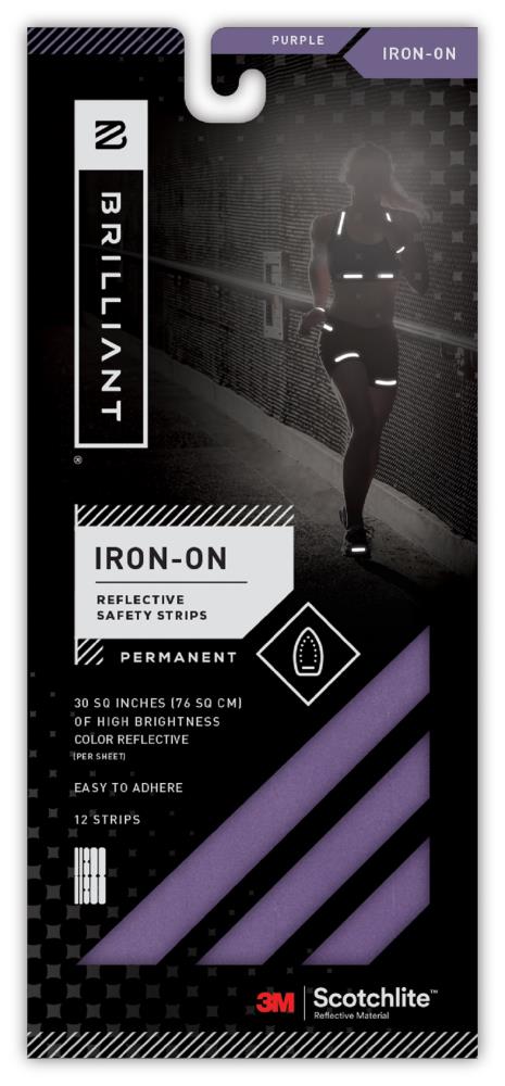 Brilliant BR-IR-PURUS 4-in W x Purple Reflective Vinyl Safety Tape
