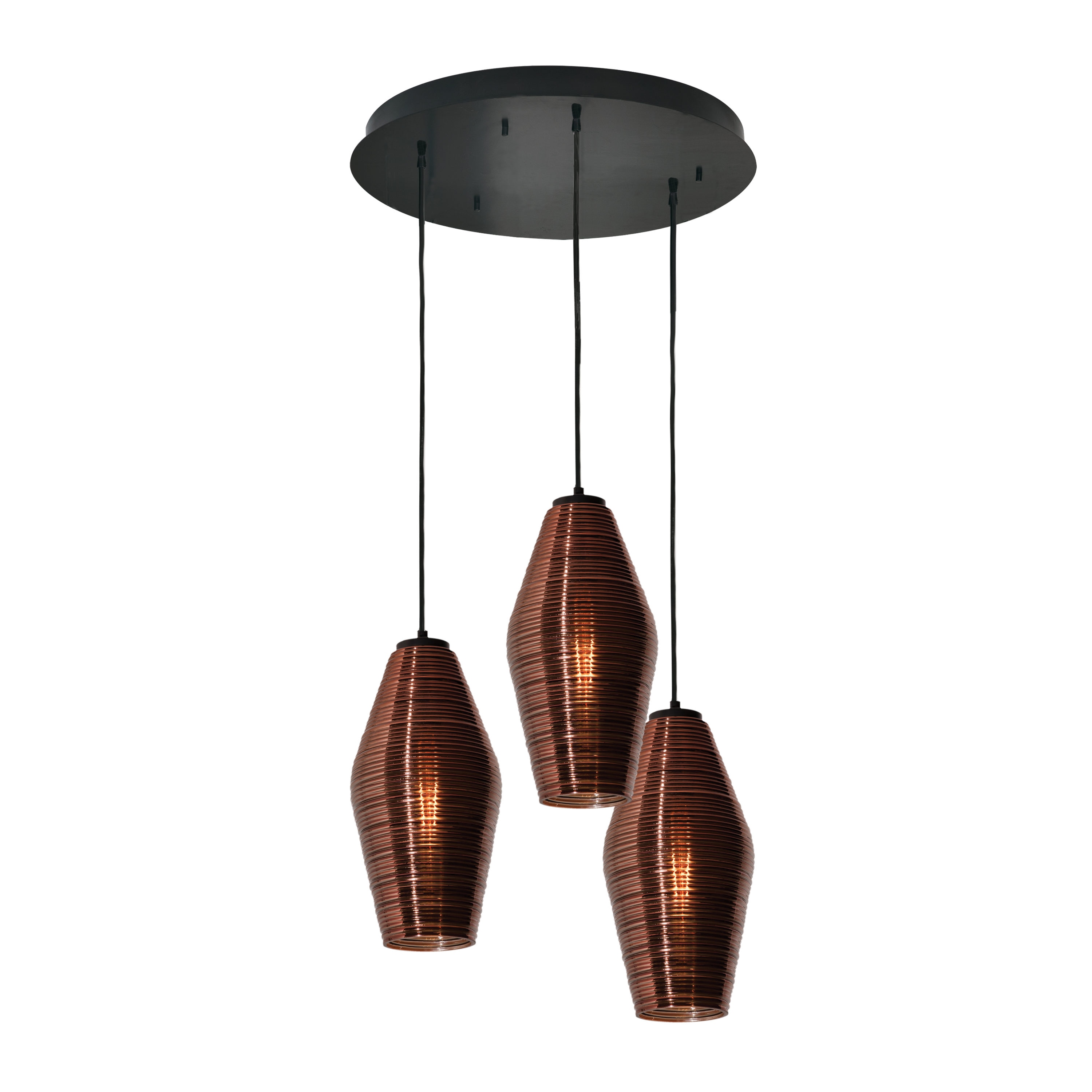 copper teardrop pendant light