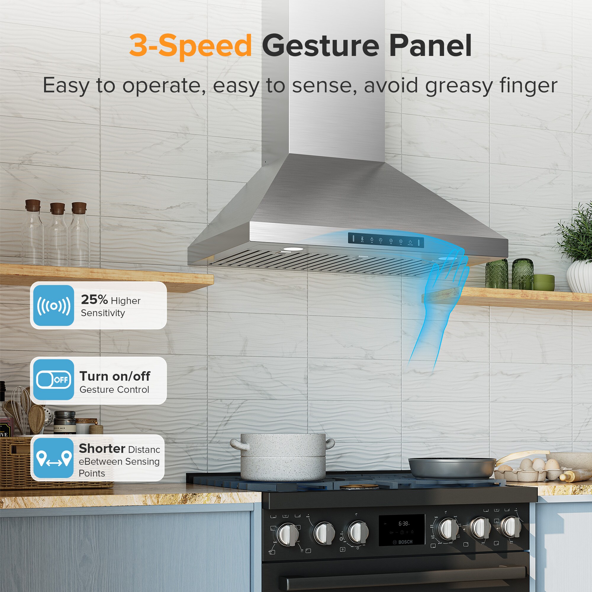VIKIO VKLPA0330 Wall-Mounted-Range-Hoods - View #5