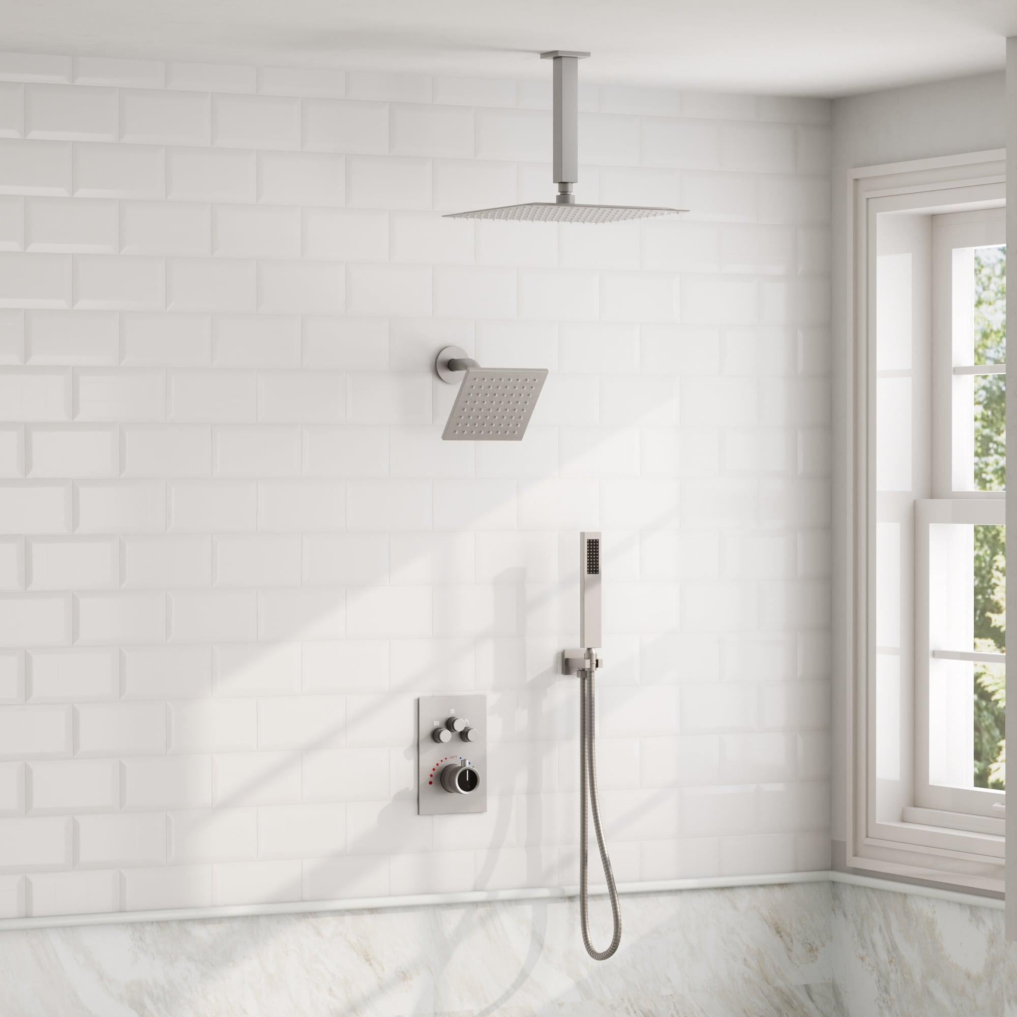 GRANDJOY SFS-1067-NK12 Showerhead-Bar-Panels - View #2