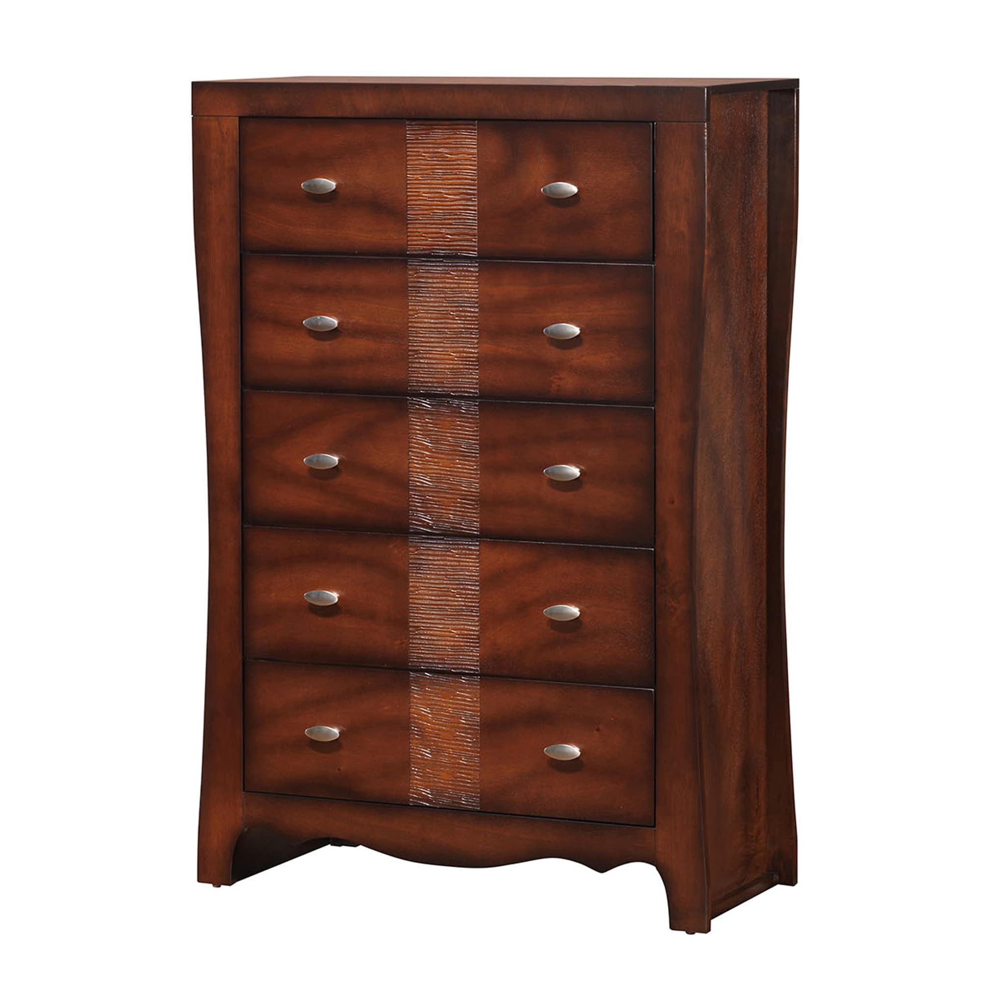 Picket House Furnishings JN100CH Jansen Medium Espresso 5 -Drawer Standard chest
