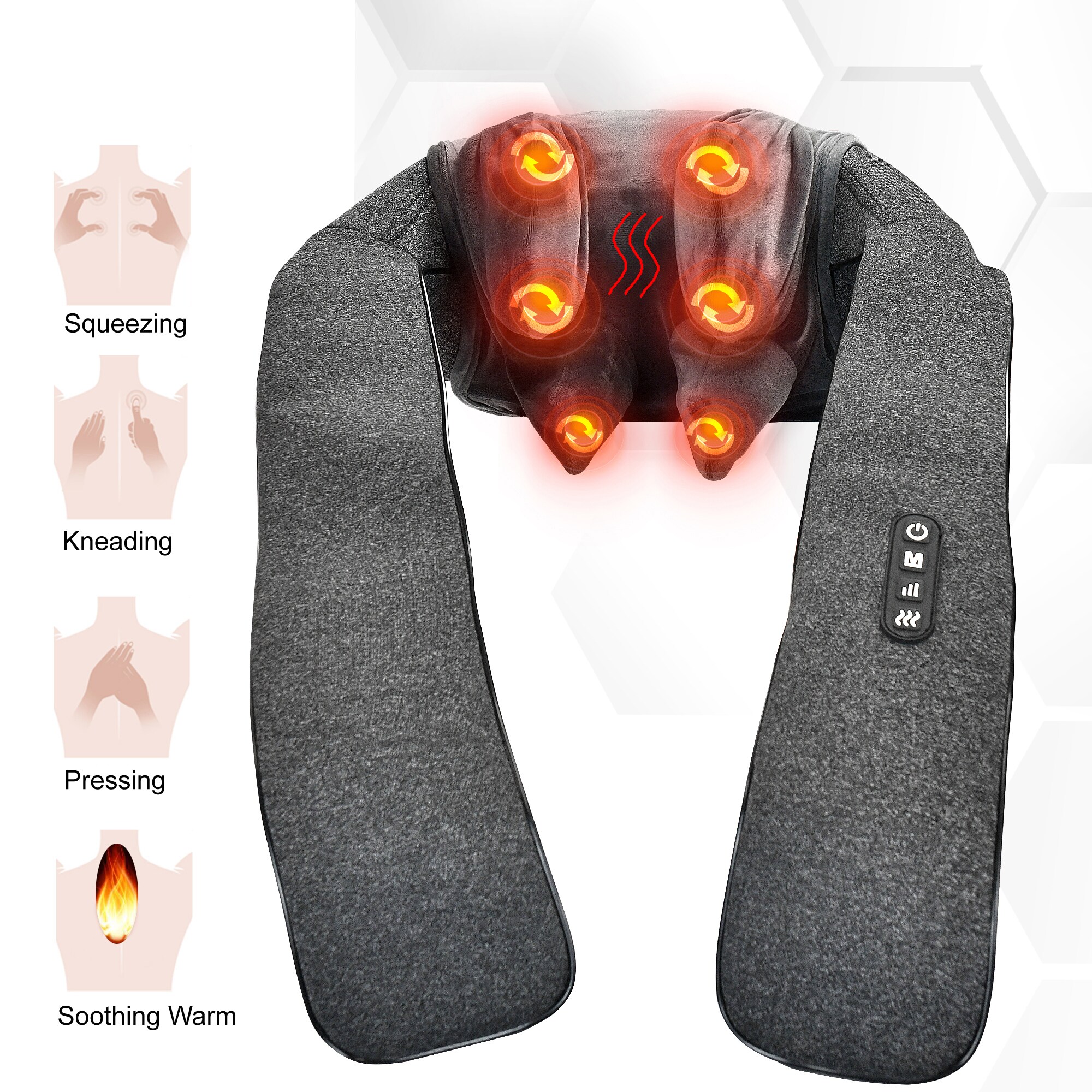 Golfer Neck Massager - Shiatsu Deep Tissue Shoulder and Neck