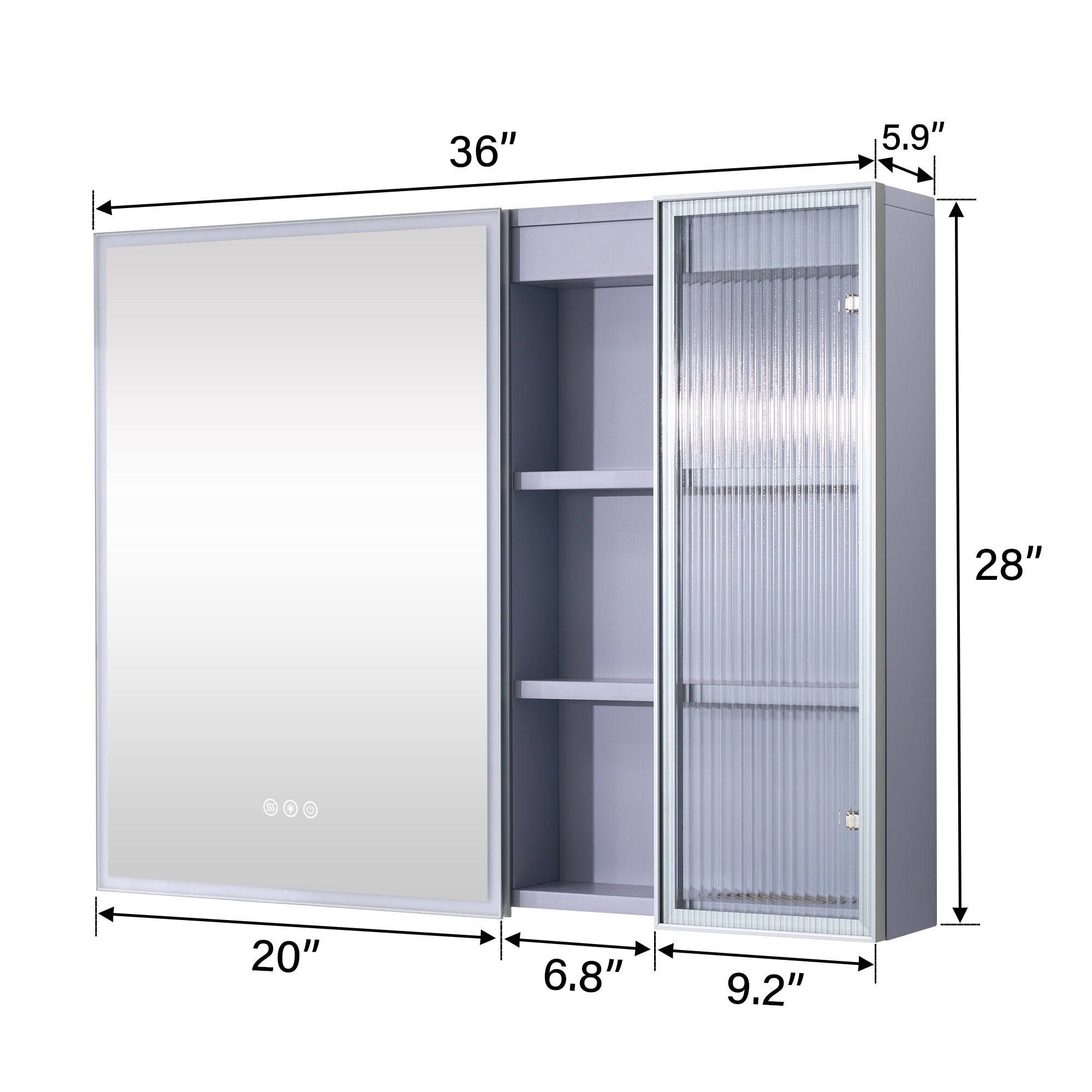 WELLFOR CAN-DR233 Bathroom-Medicine-Cabinets - View #13