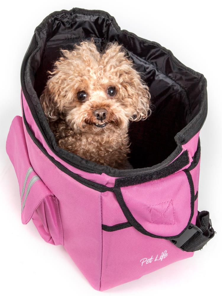 Pet Life 21-in x 9.6-in x 13-in Pink Collapsible Nylon Small Dog