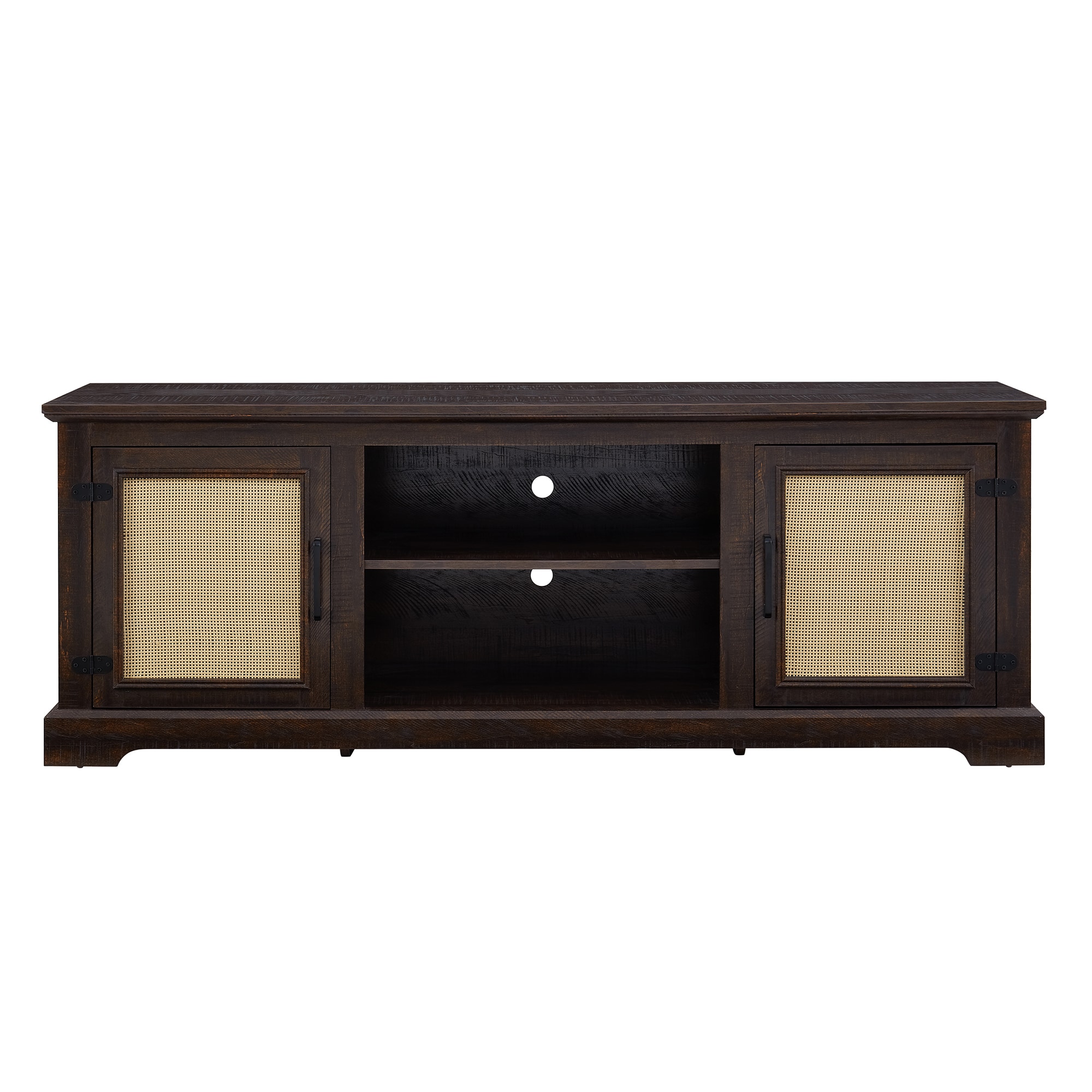 SINOFURN SYC160027BN Farmhouse/Rustic Brown TV cabinet ( Accommodates TVs up to 70-in )
