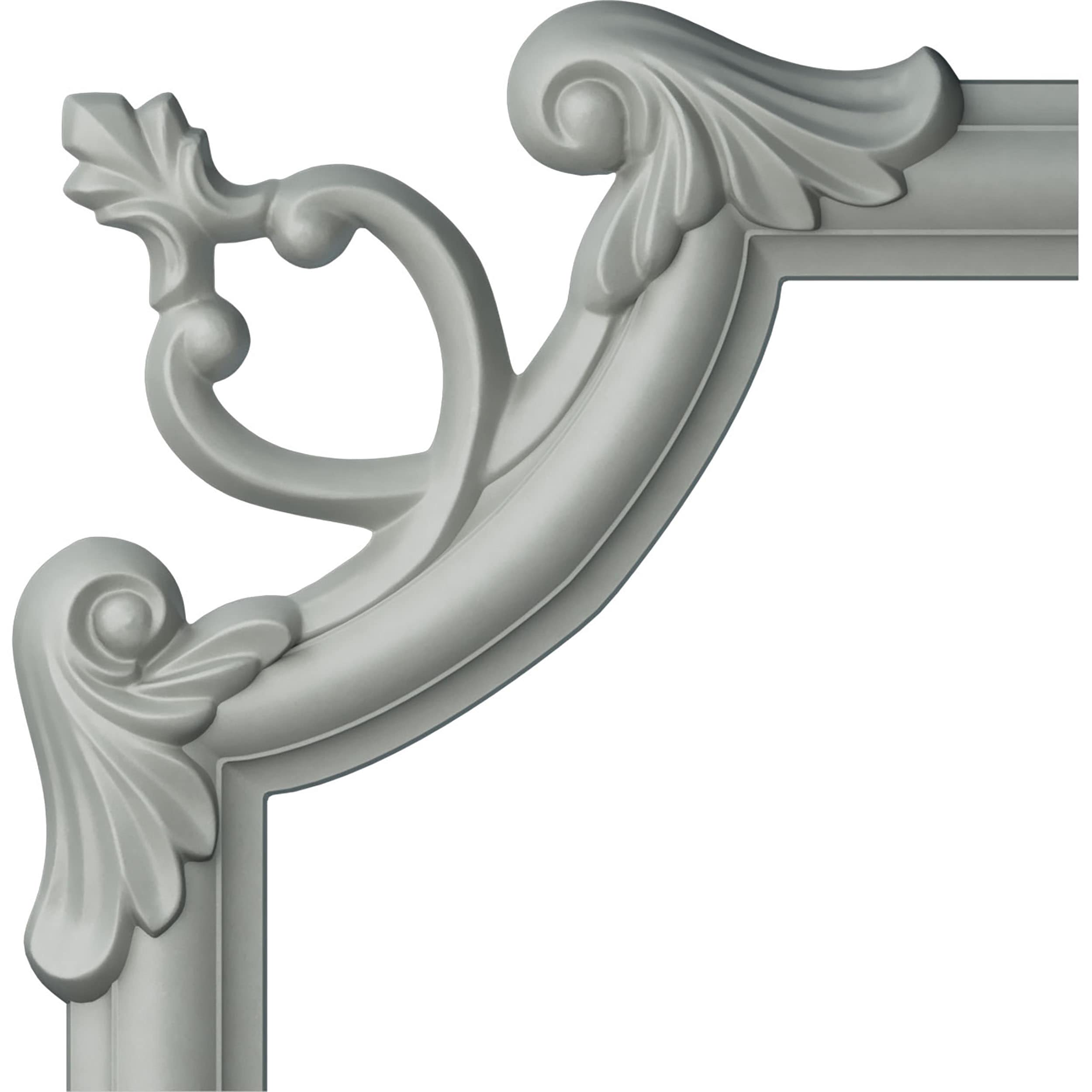 Ashford White Urethane Decorative Crown Moulding Corner