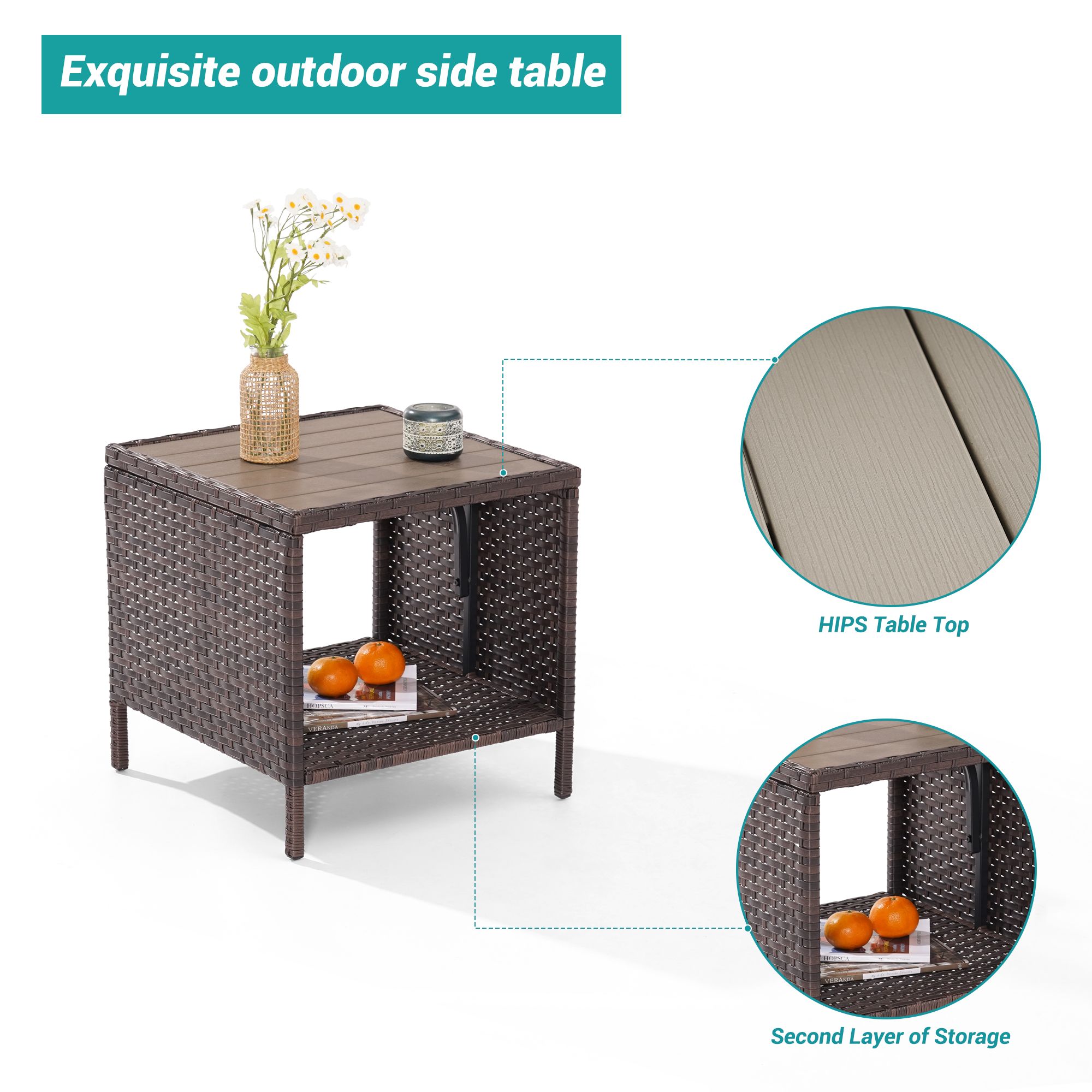 ACEGOSES LW-115T3-BN Patio-Tables - View #4