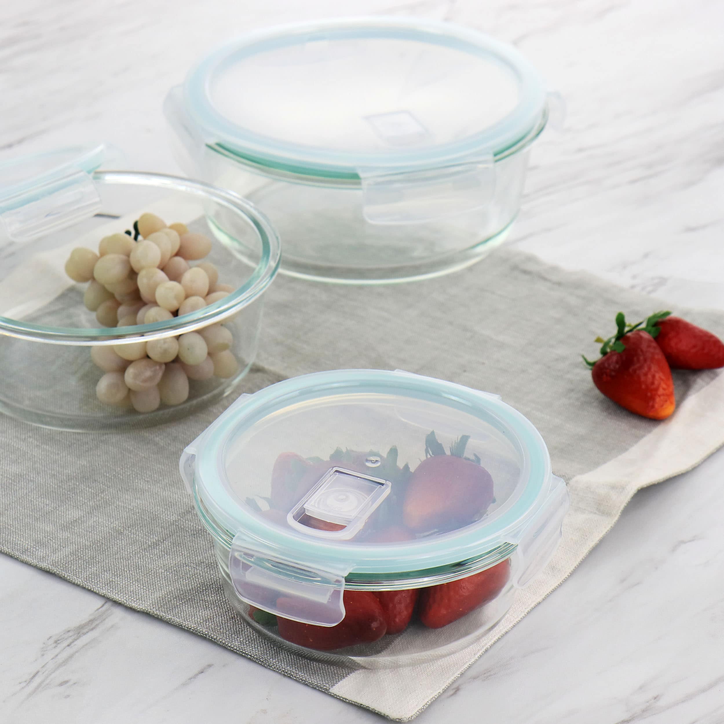 Martha Stewart 6 Piece Storage Containers With Leak Proof Lids