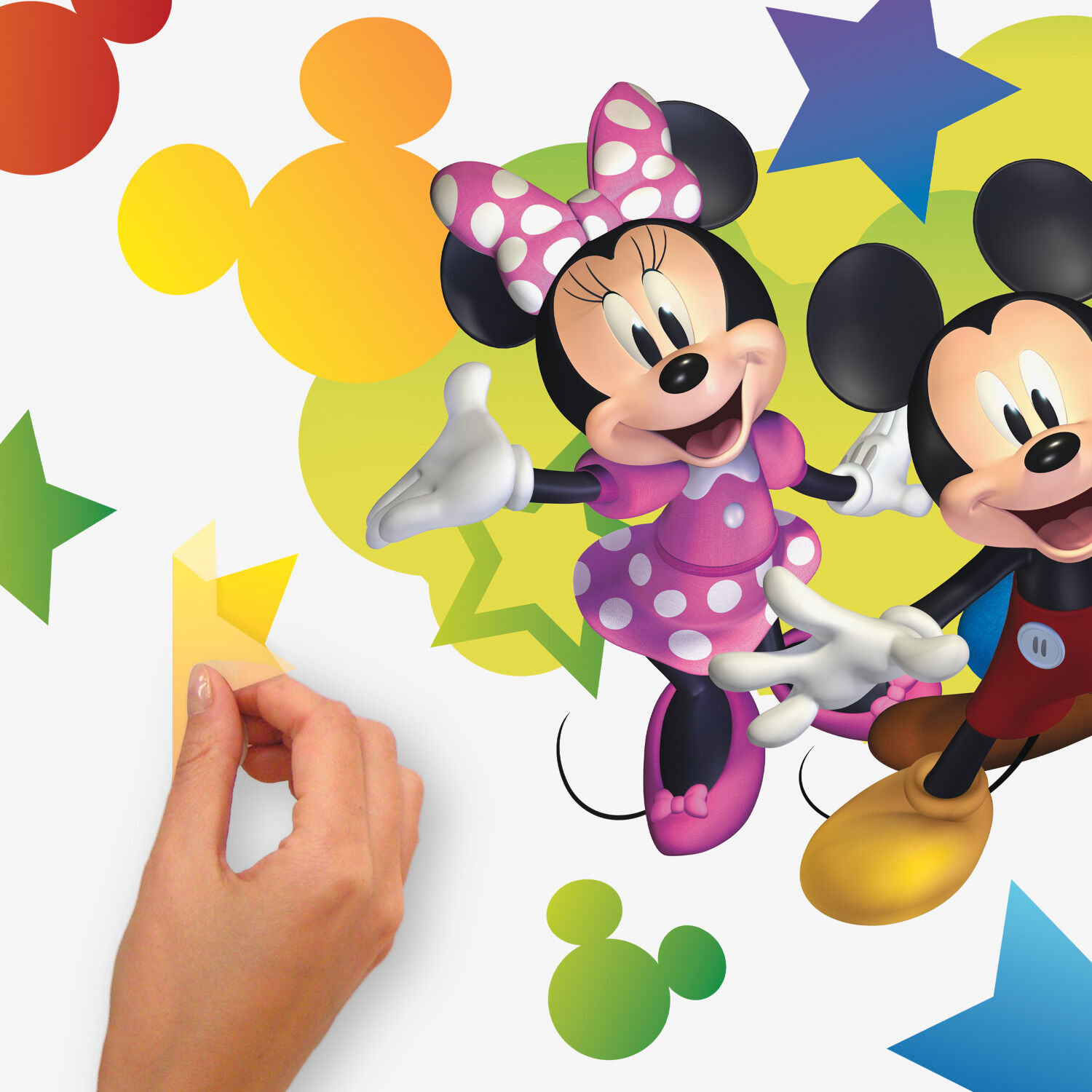 Disney Mickey & Friends Personalized Giant Wall Decal with Alphabet