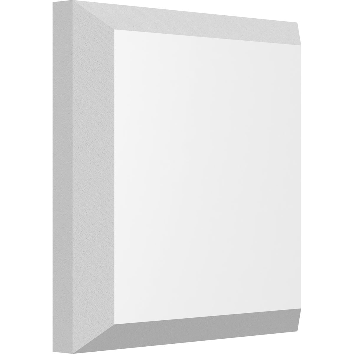 Ekena Millwork ROSP030X030X050SDG01 Standard Sedgwick with Beveled Edge 3-in x 3-in Unfinished PVC Square Rosette