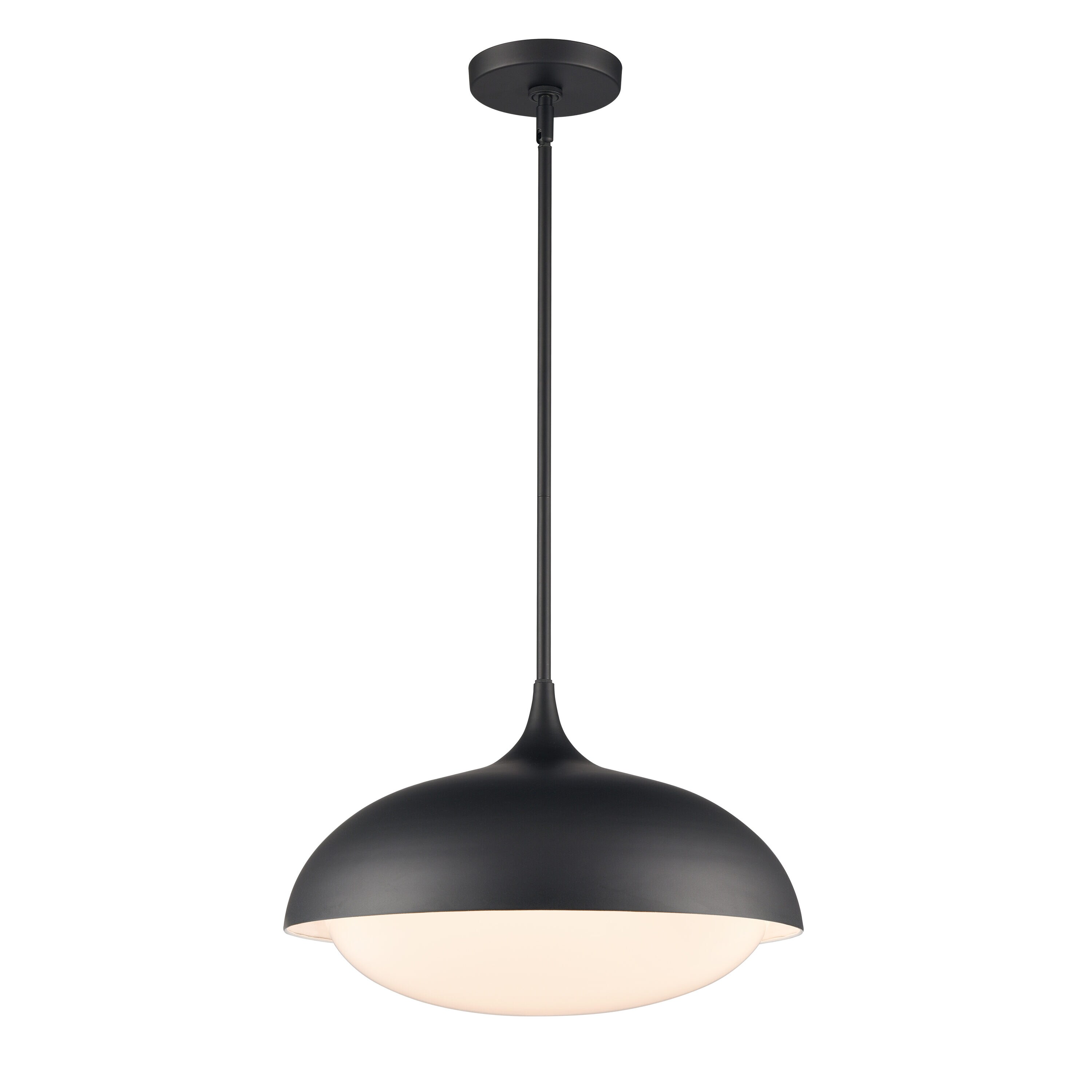 Westmore by ELK Lighting LW-202302010008 Clover Matte Black Modern Dome Hanging Pendant Light