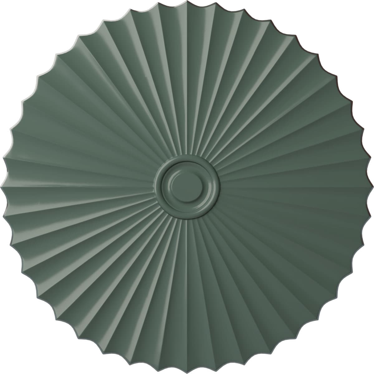 Ekena Millwork CM48SHCBF Shakuras 47.625-in W x 47.625-in L Painted Cloud Burst Polyurethane Whole Ceiling Medallion