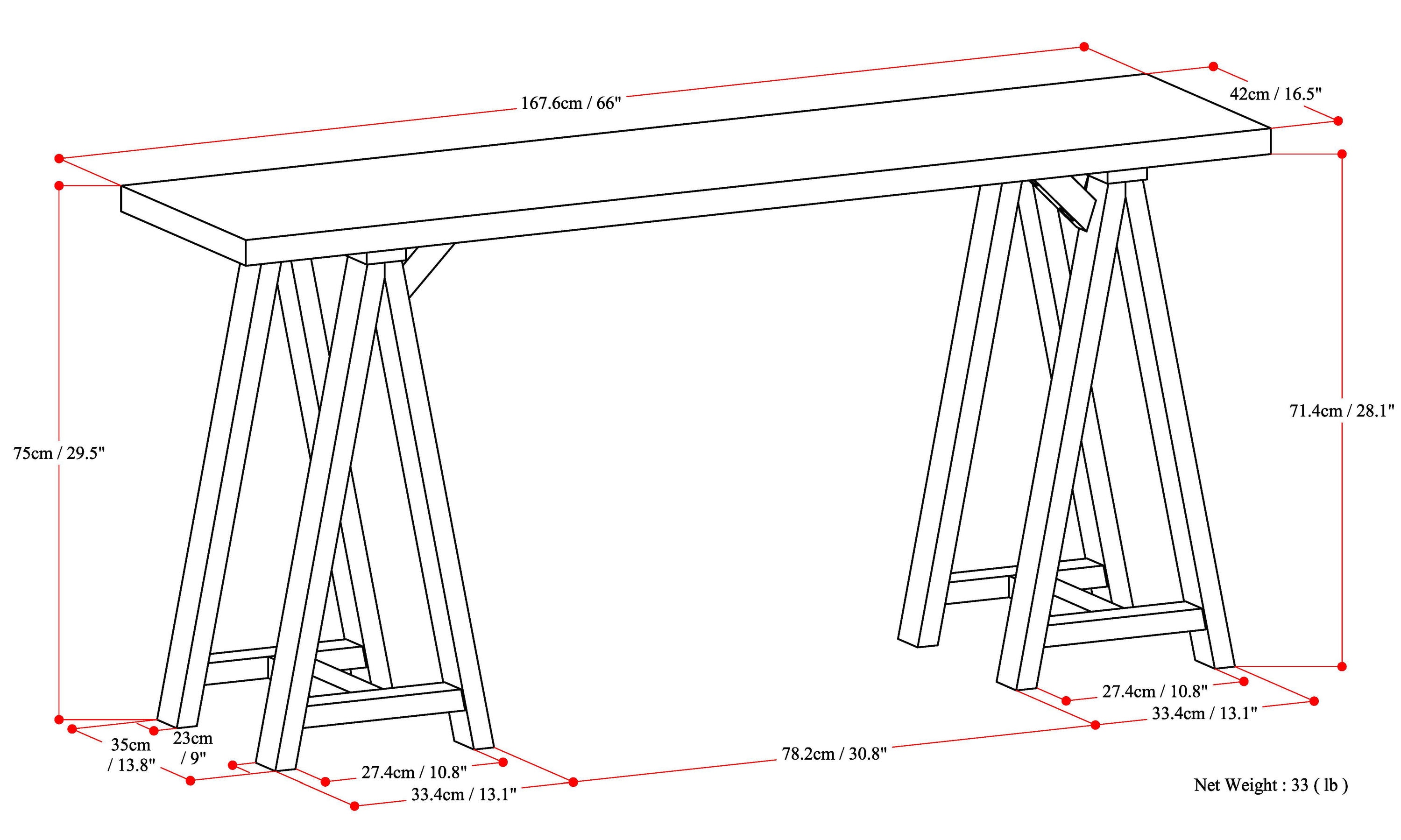 Simpli Home 3AXCSAW-03W Console-Sofa-Tables - View #9
