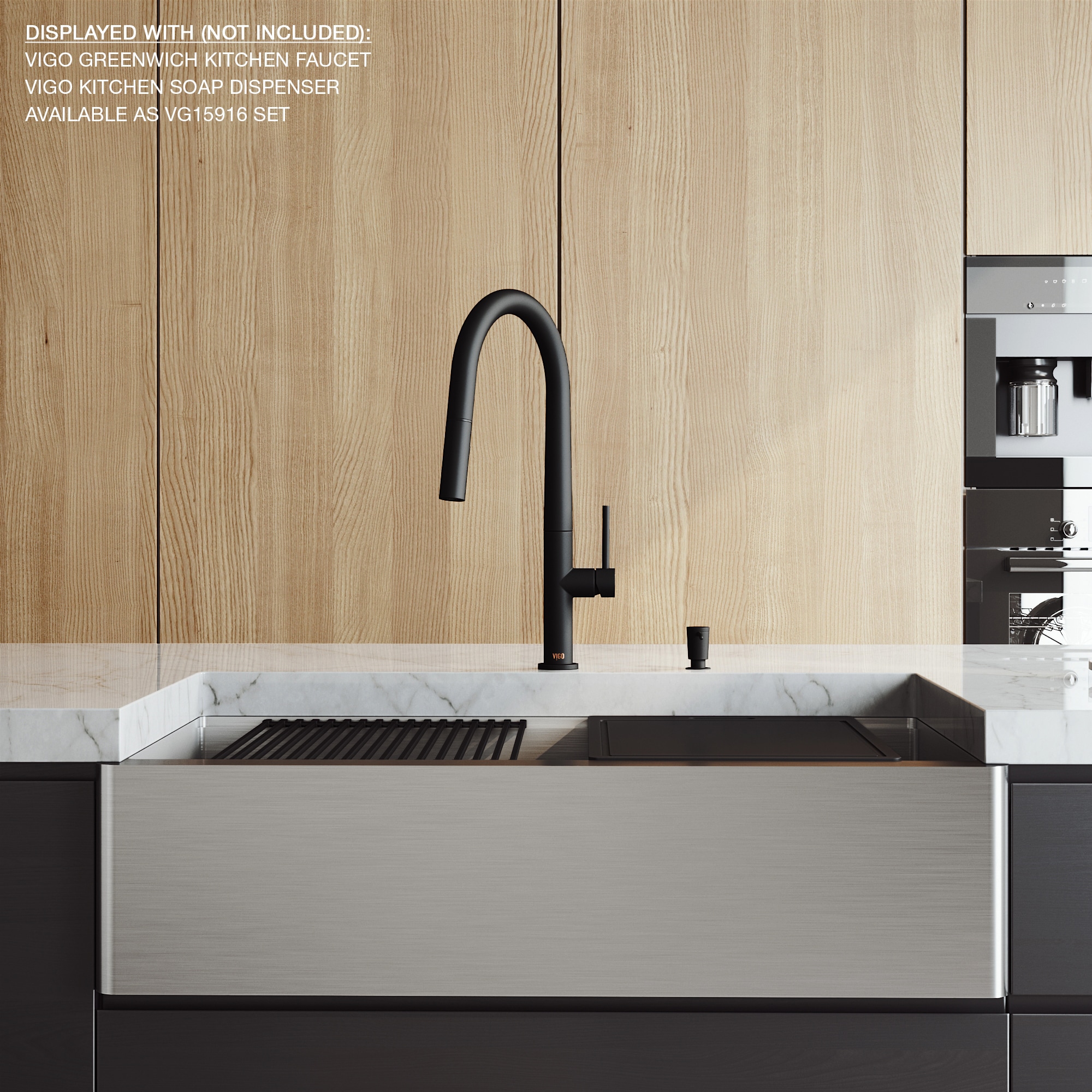 VIGO VGS3620FA Kitchen-Sinks - View #4