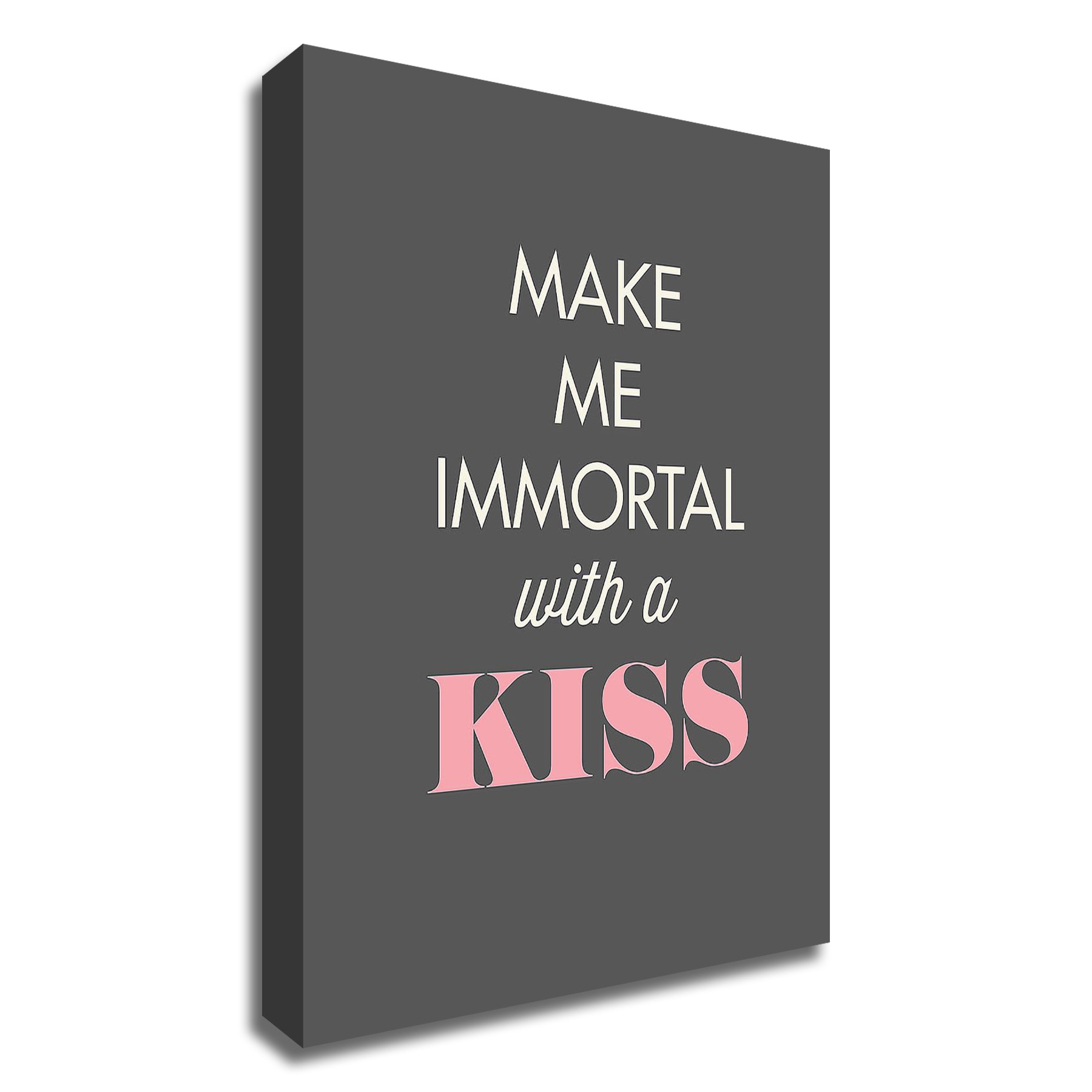 Tangletown Fine Art 8IN32127C-1419 Make Me Immortal Graphinc 19-in H x 14-in W Inspirational Print on Canvas