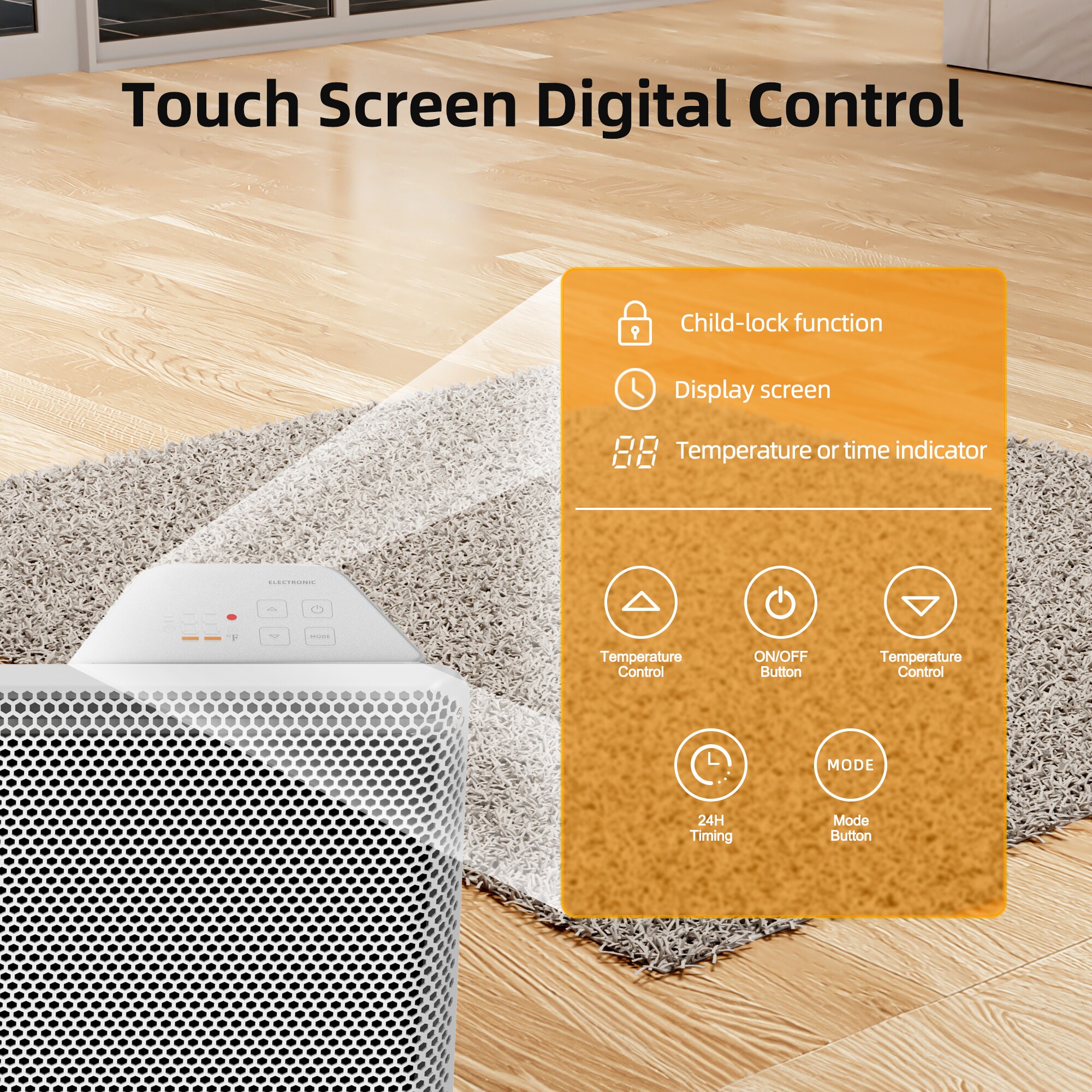 EdenDirect NCA2-4.3-WHITE Portable-Electric-Heat - View #12
