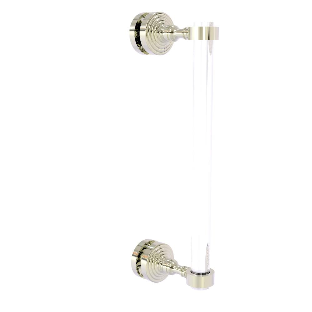 Allied Brass PG-407-12SM-PNI Polished nickel 12-Inches Hinged shower door Handle