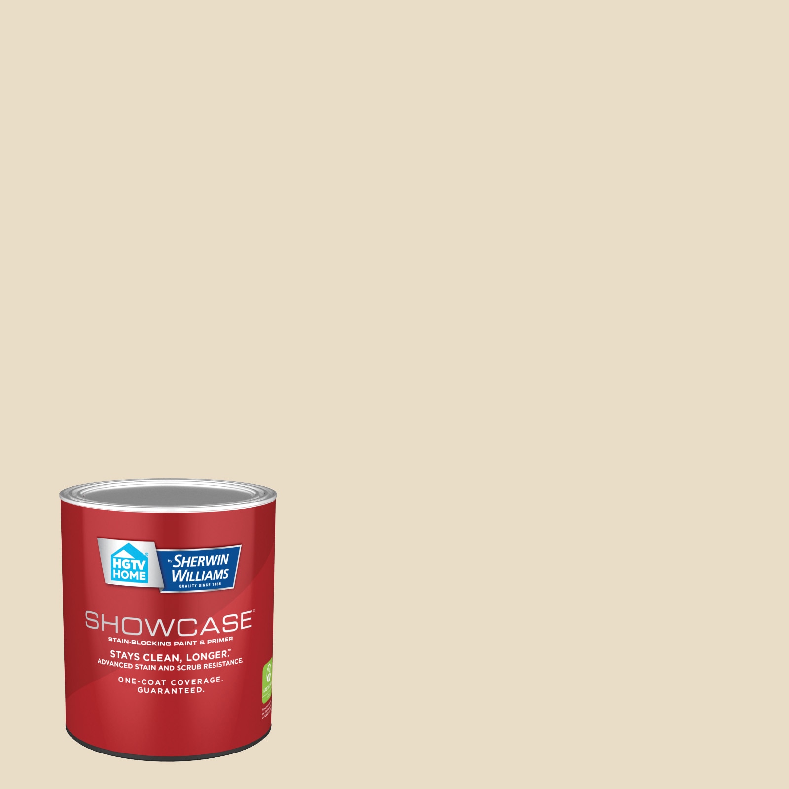 HGTV HOME by Sherwin-Williams HGSW4046-935219 Showcase Flat Navajo White HGSW4046 Acrylic Interior Paint Paint + Primer ( 1-quart )