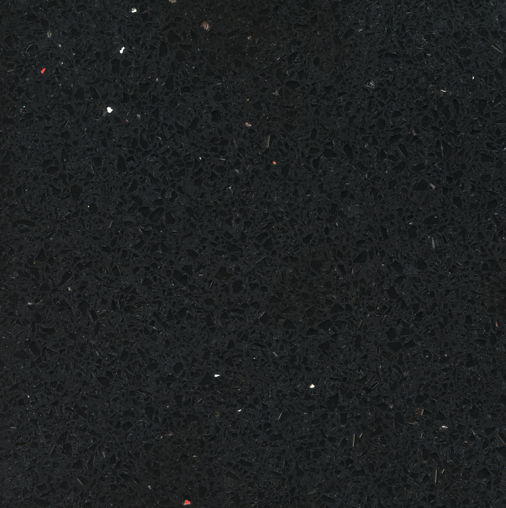Stellar Night/Polished Quartz Black Kitchen Countertop SAMPLE (4-in x 6-in) | - Silestone 263450