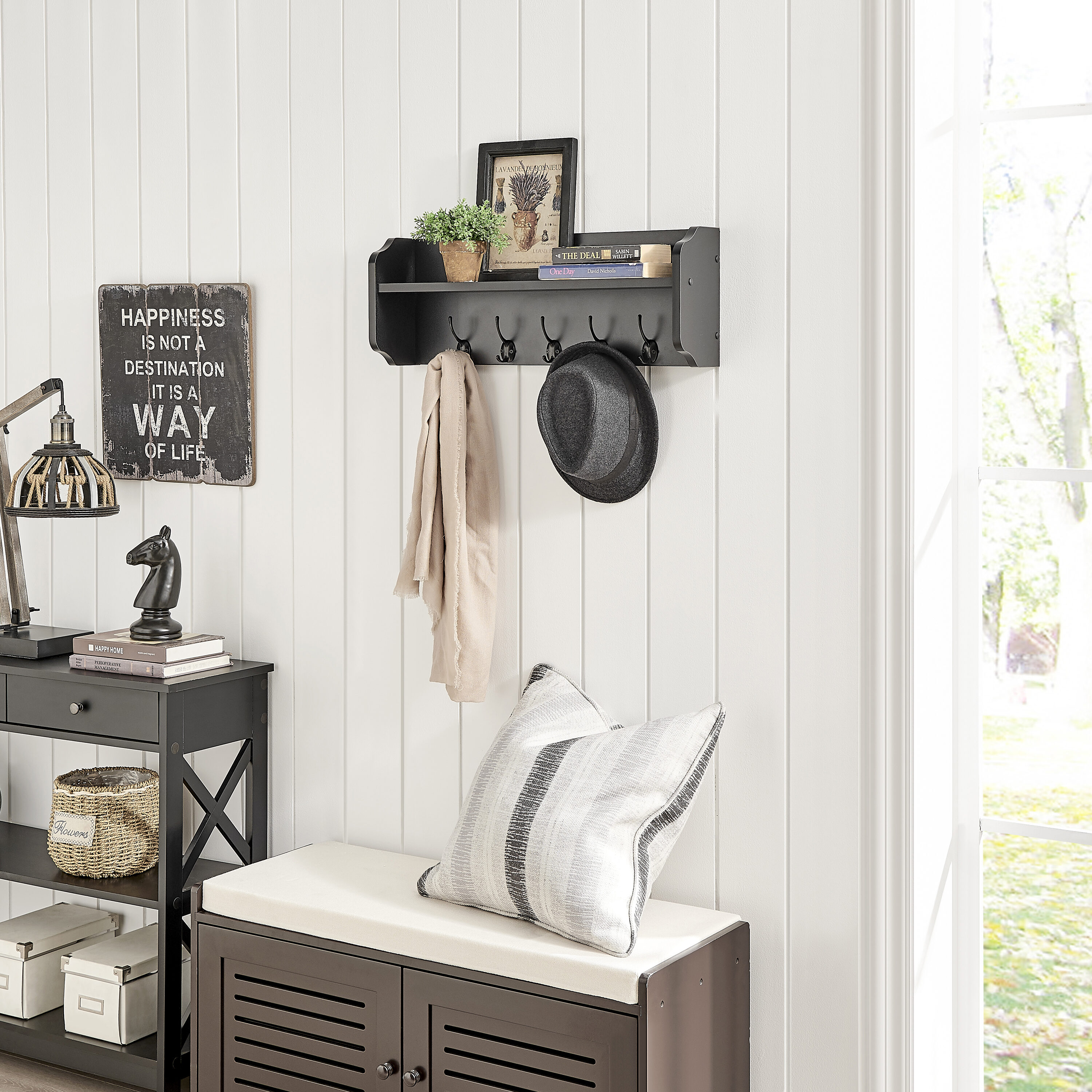 Danya B. XF161206BK Wall-Mounted-Shelving - View #5