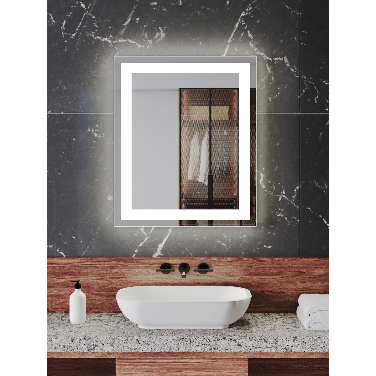 Progress Lighting P300455-030-30 Framed-Bath-Mirrors - View #5