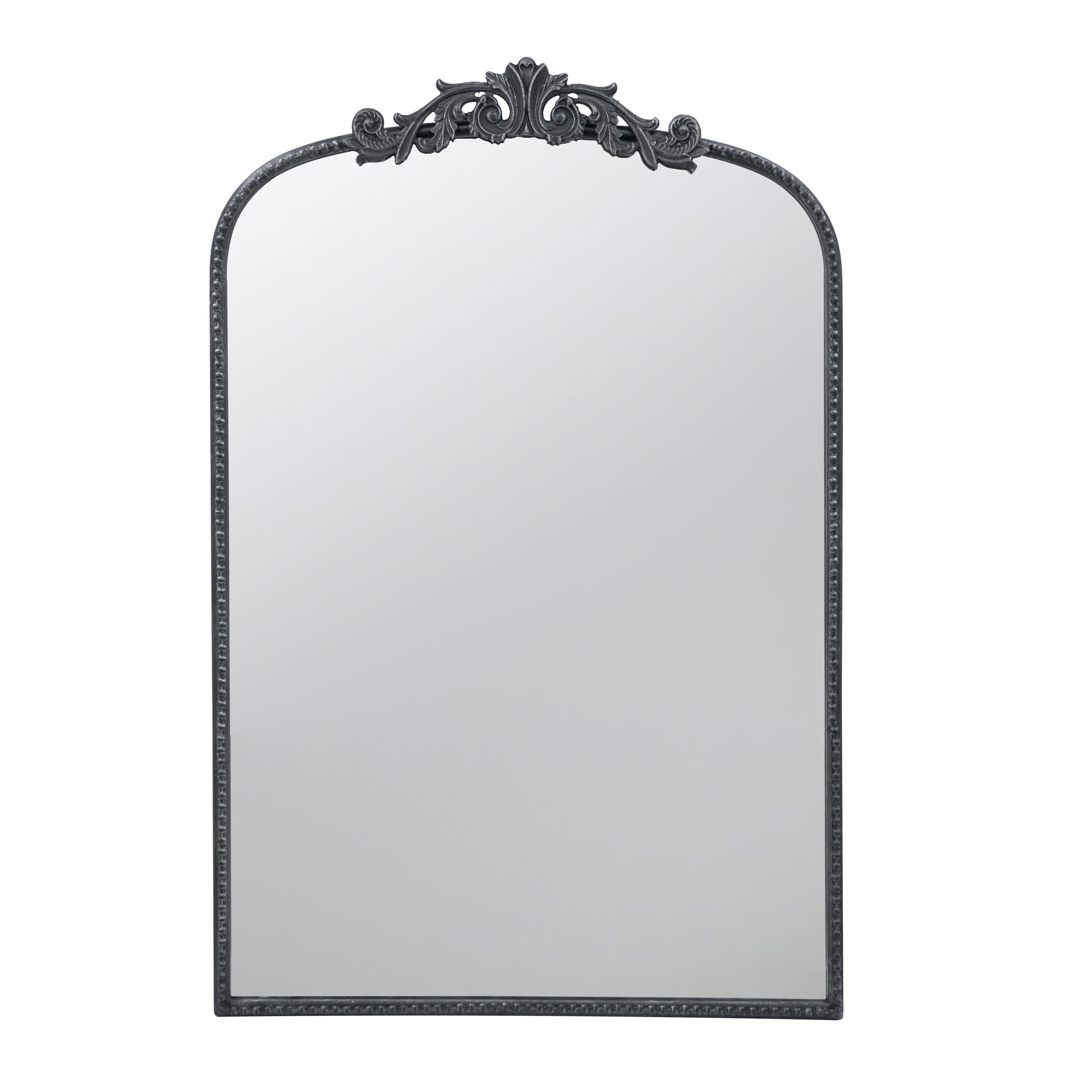 Siavonce XH23591 24-in W x 36-in H Arch Black Framed Full Length Wall Mirror