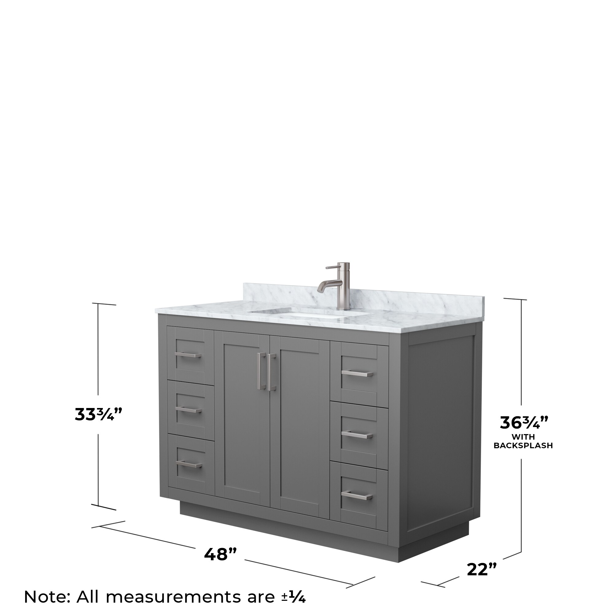 Wyndham Collection WCF292948SKGCMUNSMXX Bath-Vanity-Combo - View #5