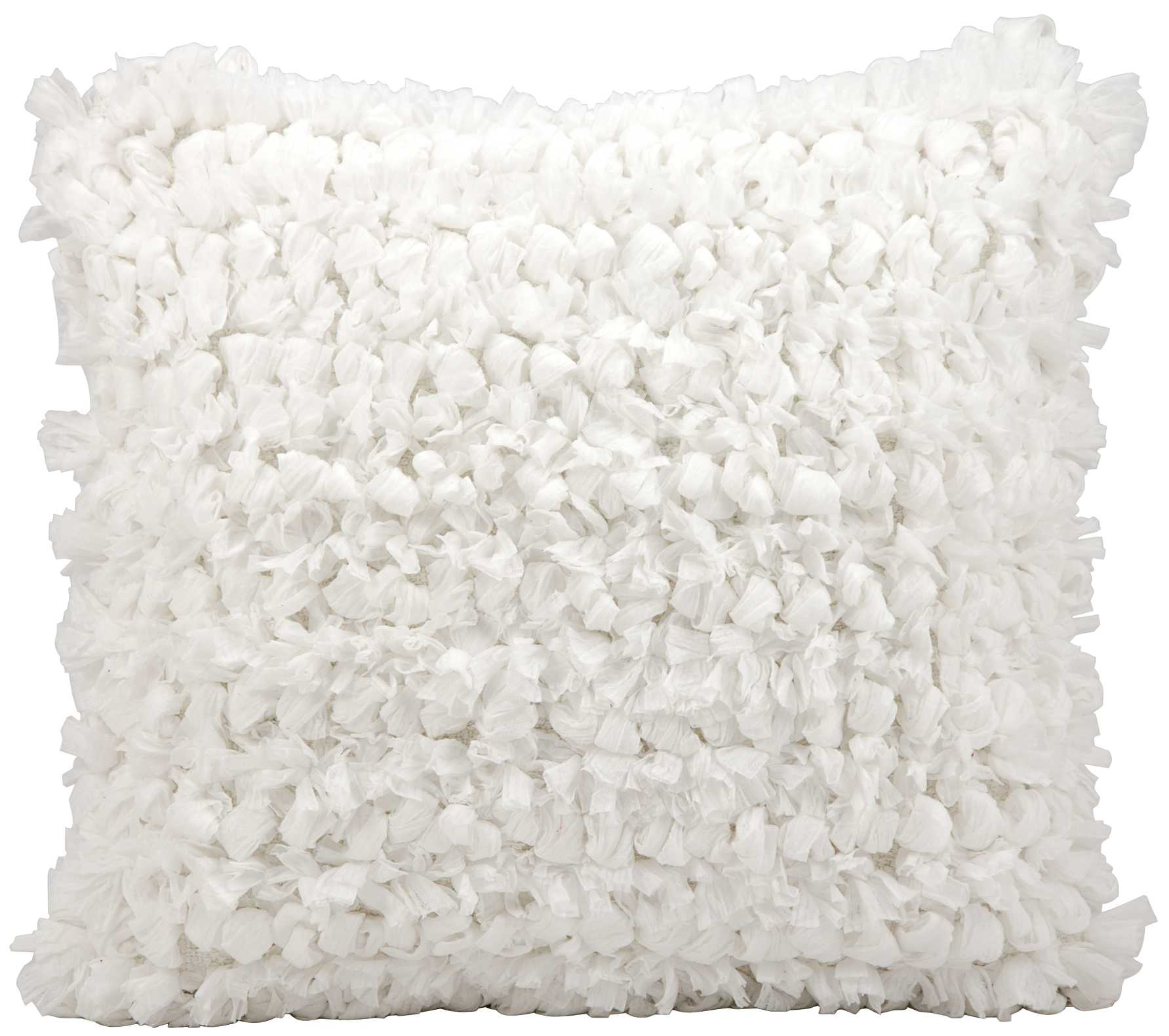 Mina Victory 798019007188 Lifestyle 20-in x 20-in White Square Indoor Decorative Pillow