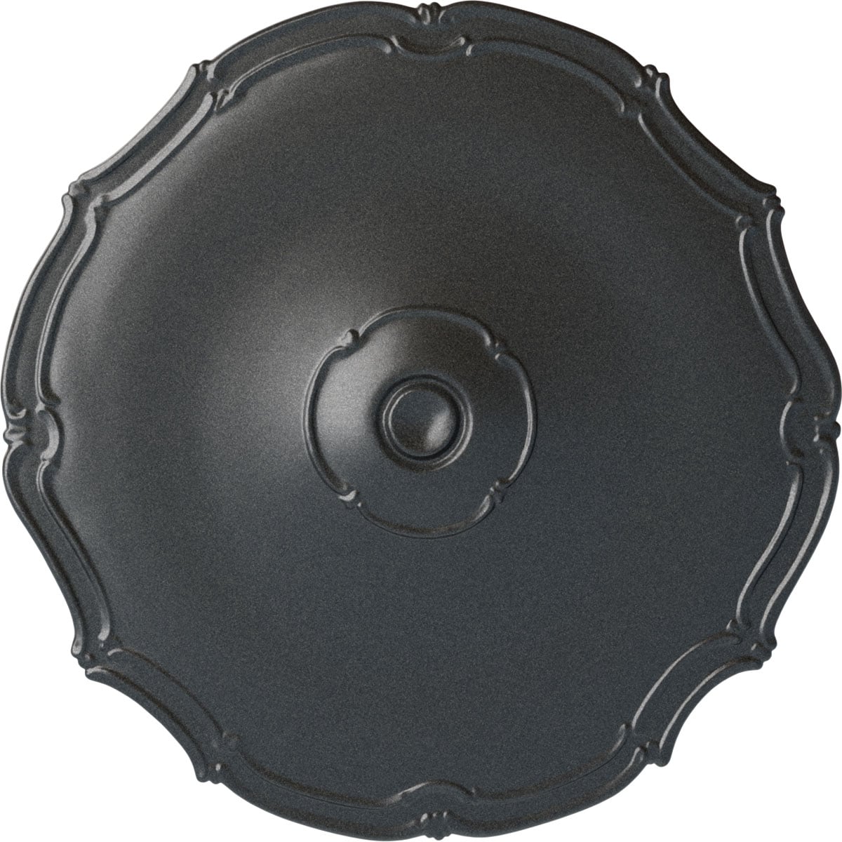 Ekena Millwork CM18POPES Pompeii 18.875-in W x 18.875-in L Painted Pewter Polyurethane Whole Ceiling Medallion