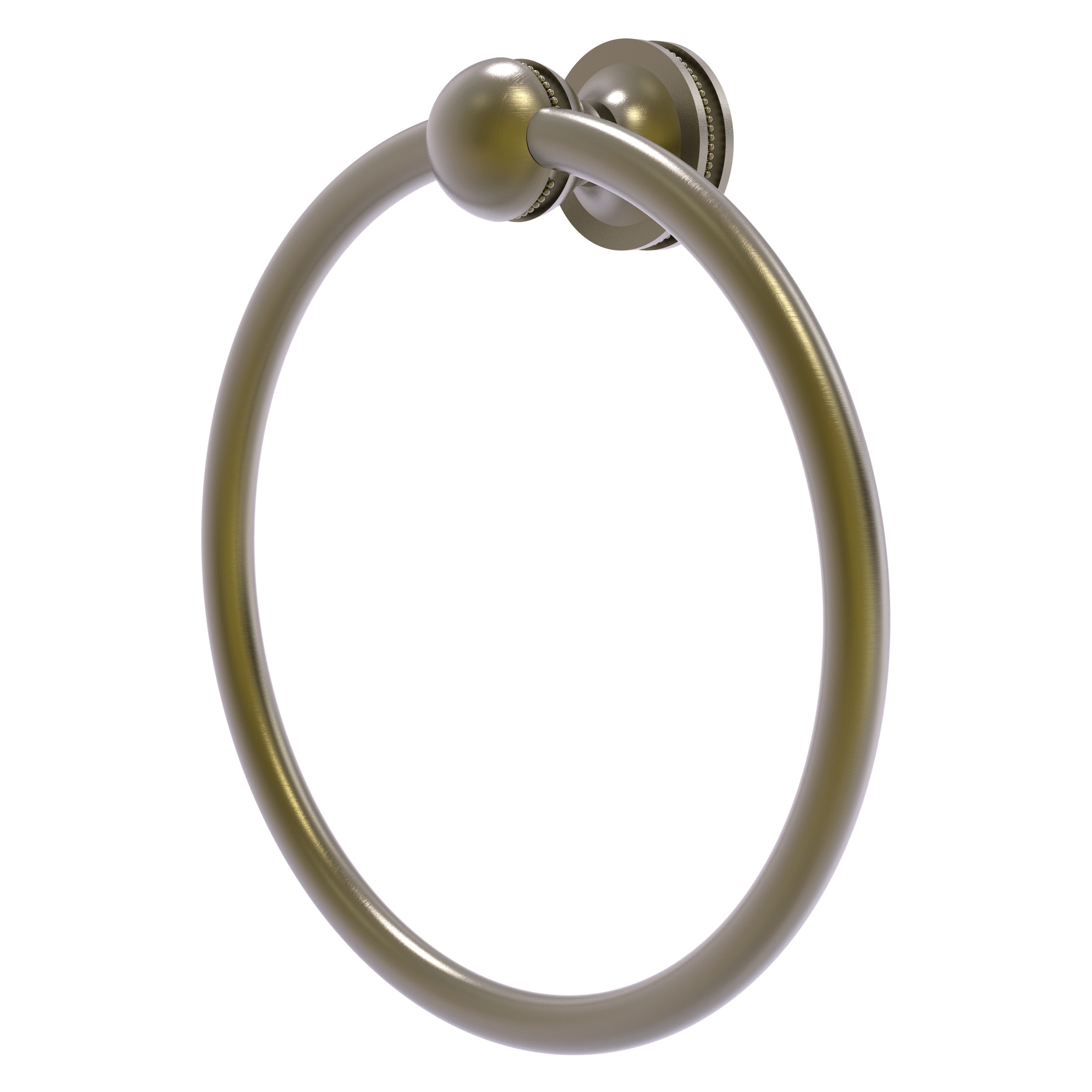 Allied Brass MA-16-ABR Mambo Antique Brass Wall mount Single Towel Ring