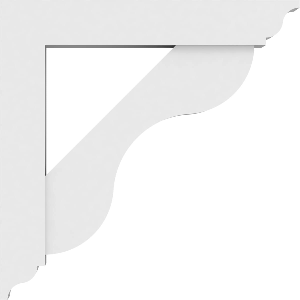 Ekena Millwork BKTP03X20X20CAR01 Exterior-Brackets-Braces - View #3