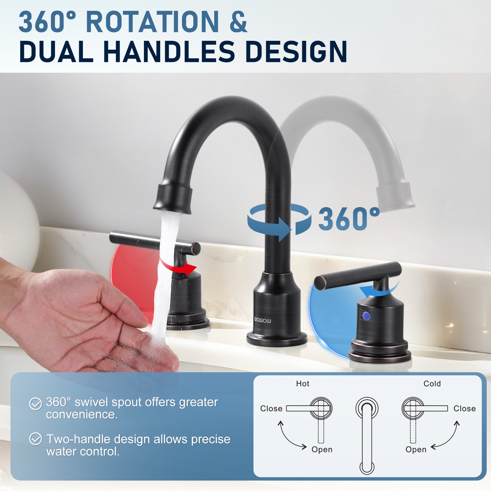 WOWOW 2320500RB-LW Lavatory-Faucets - View #4