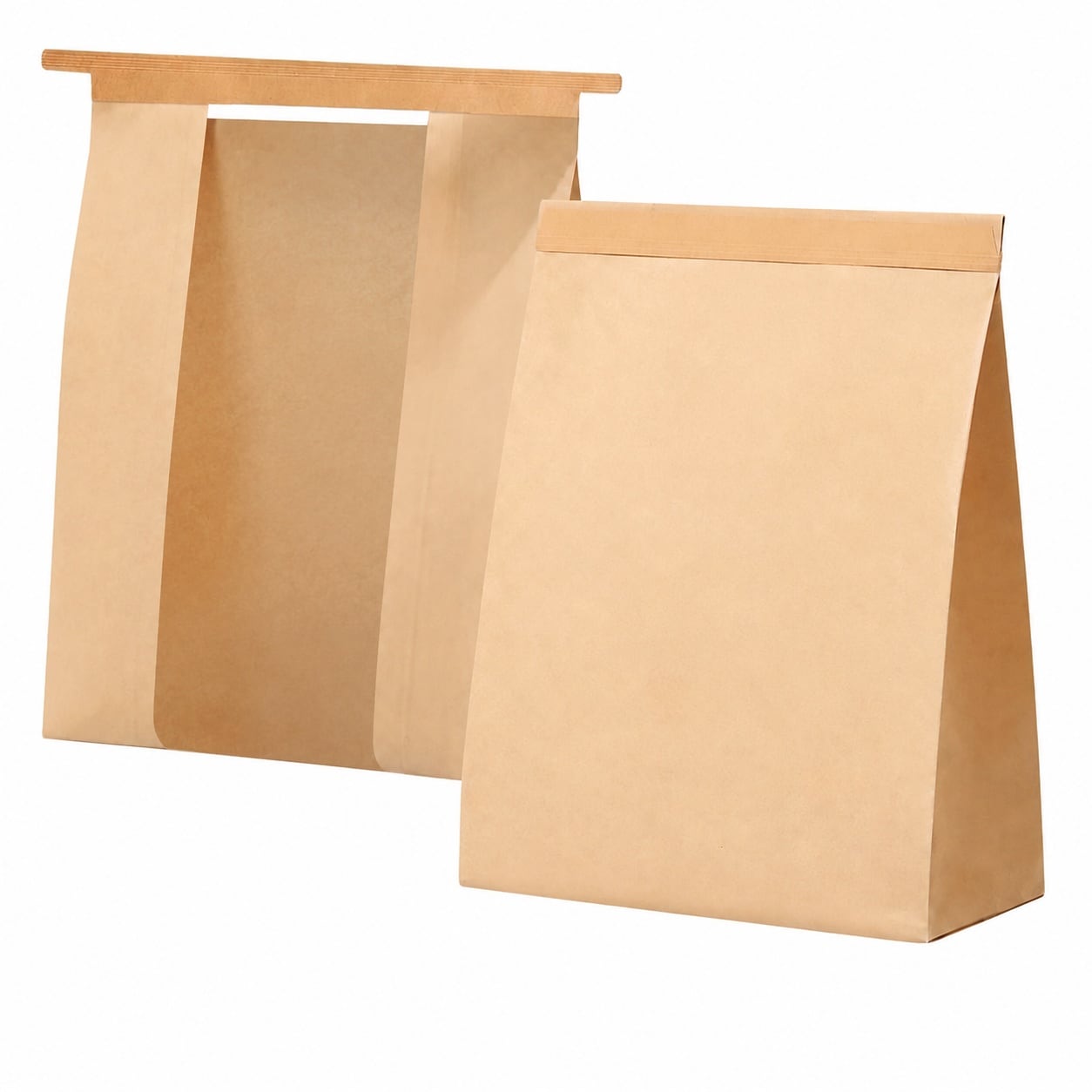 Aoibox  45 Pack Kraft Paper Bread Bags with Tin Tie Tab Lock and Clear Window Large Loaf Bakery Storage Bags