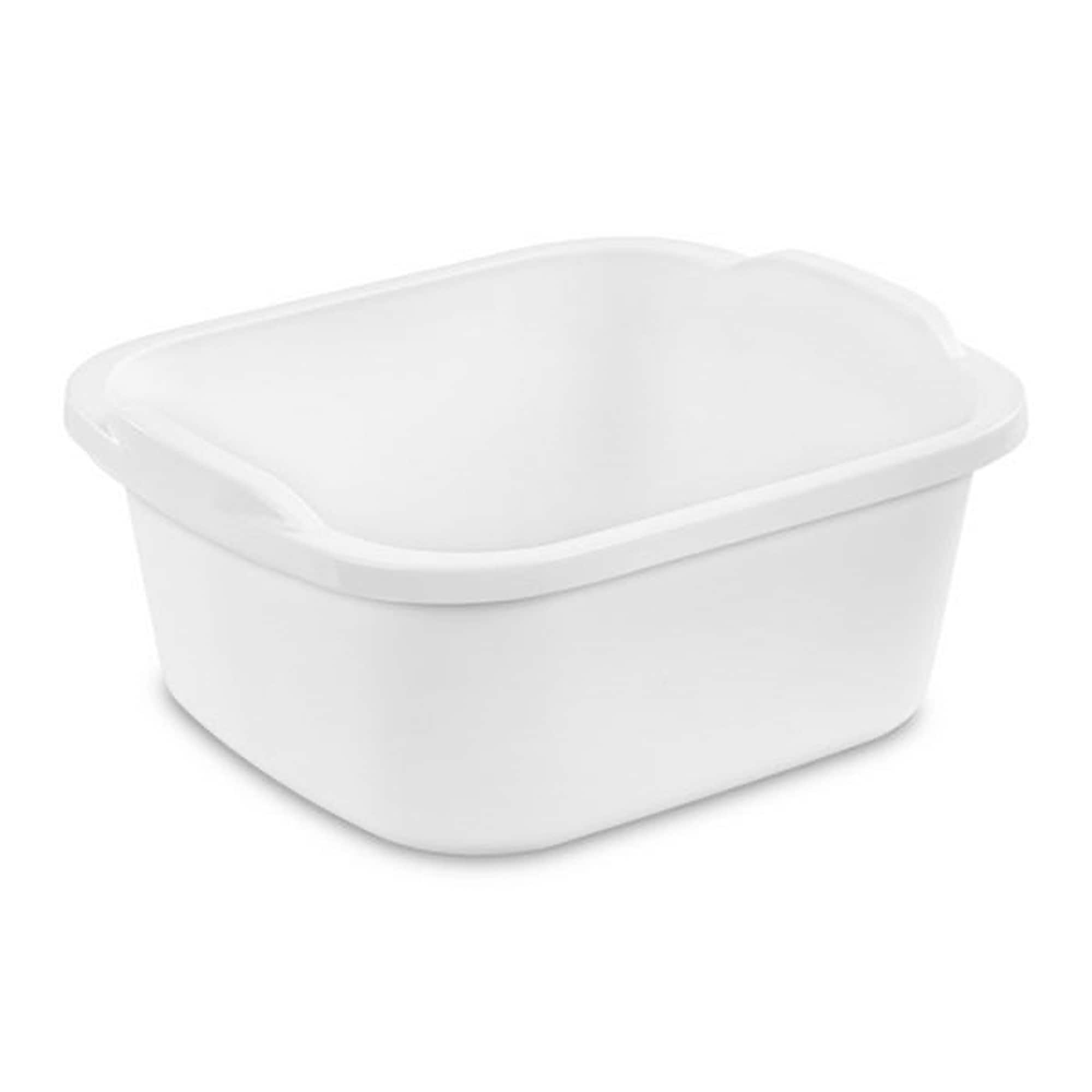 STERILITE White 2-Piece Small Sink Set Dish Rack Drainer for RV