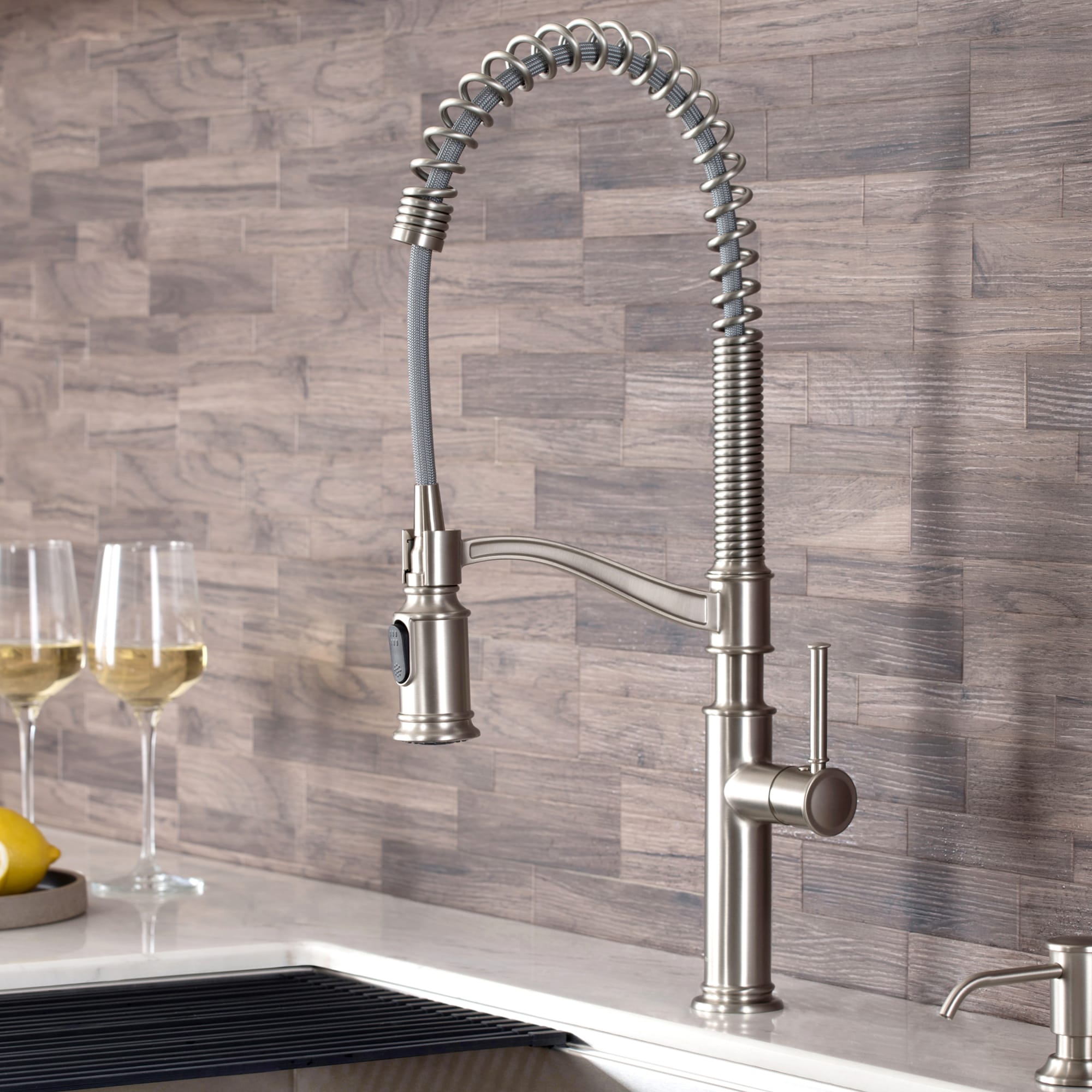 Kraus KPF-1683SFS-KSD80SFS Kitchen-Faucets - View #2