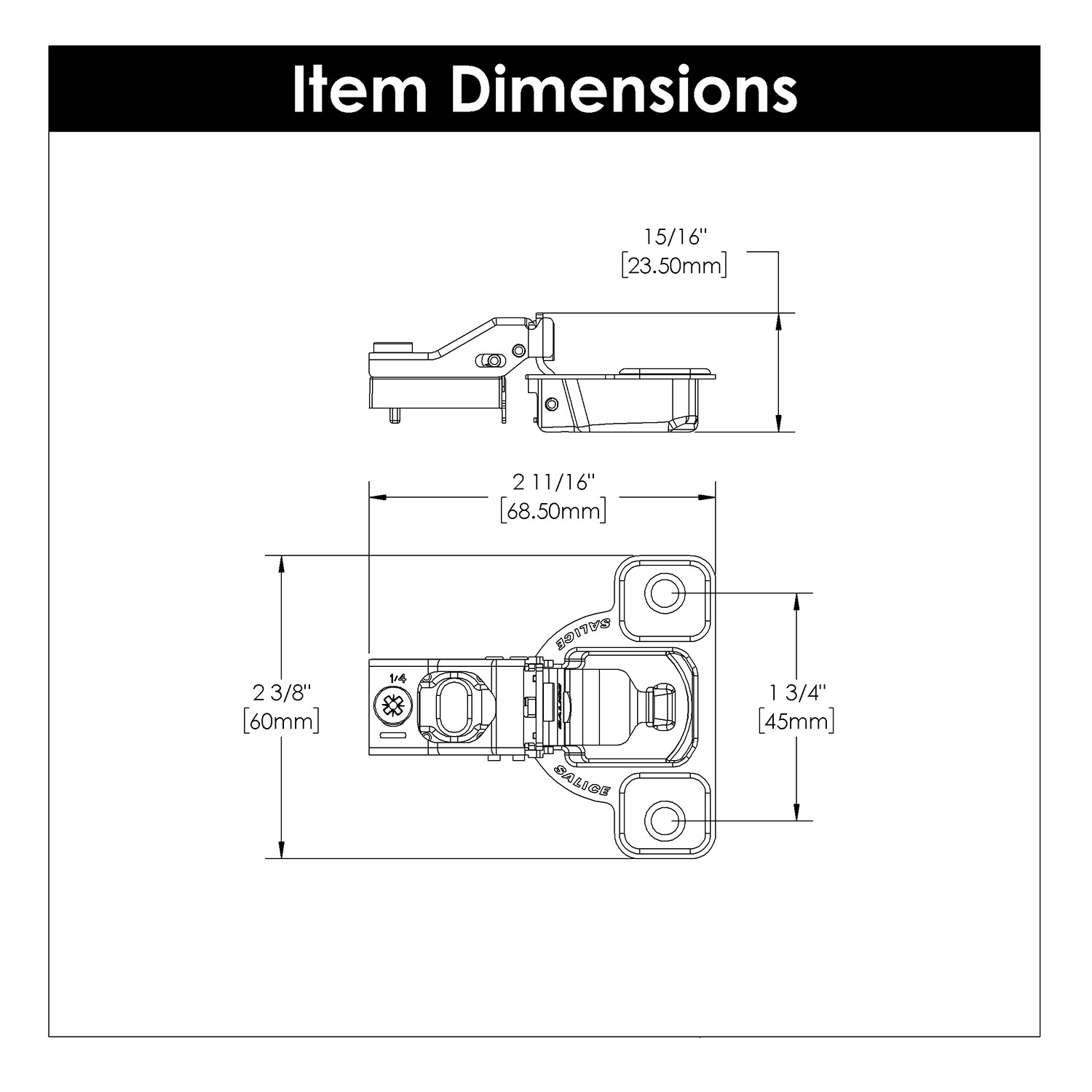 Hickory Hardware HH075216-14-10B Cabinet-Hinges - View #5