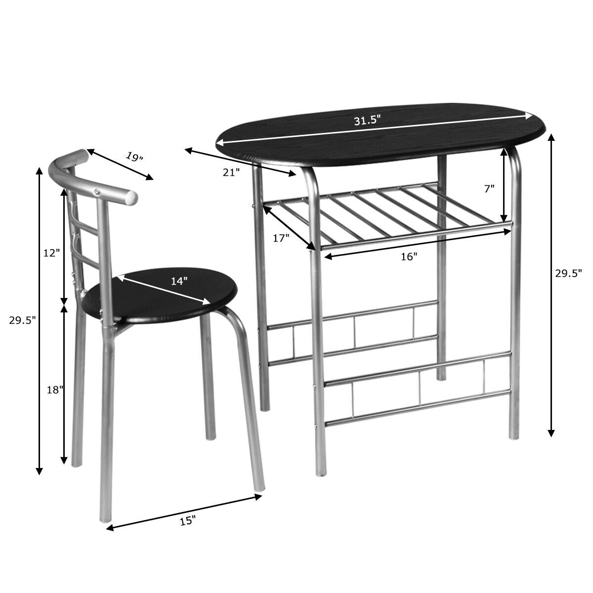 WELLFOR HW-HLY-54057SL Dining-Sets - View #2
