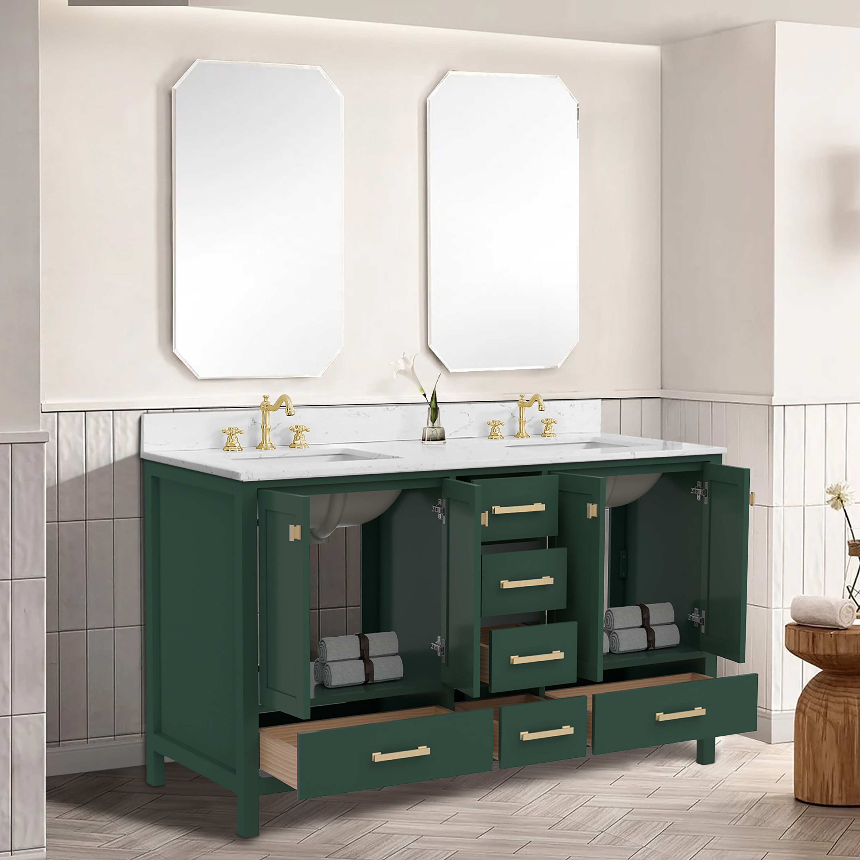 CASAINC CA-GLS00061 Bath-Vanity-Combo - View #3