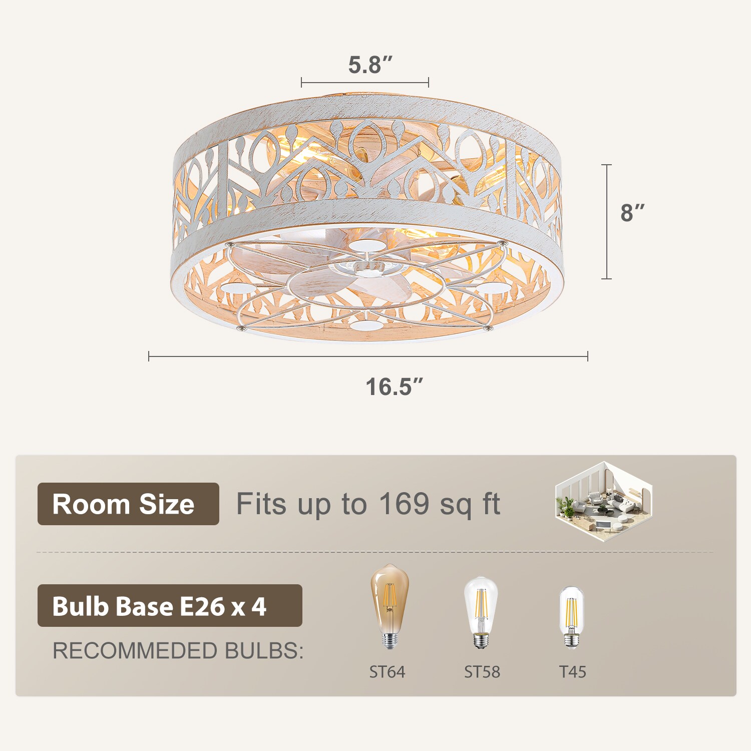 Breezary 35008-WG Ceiling-Fans - View #7