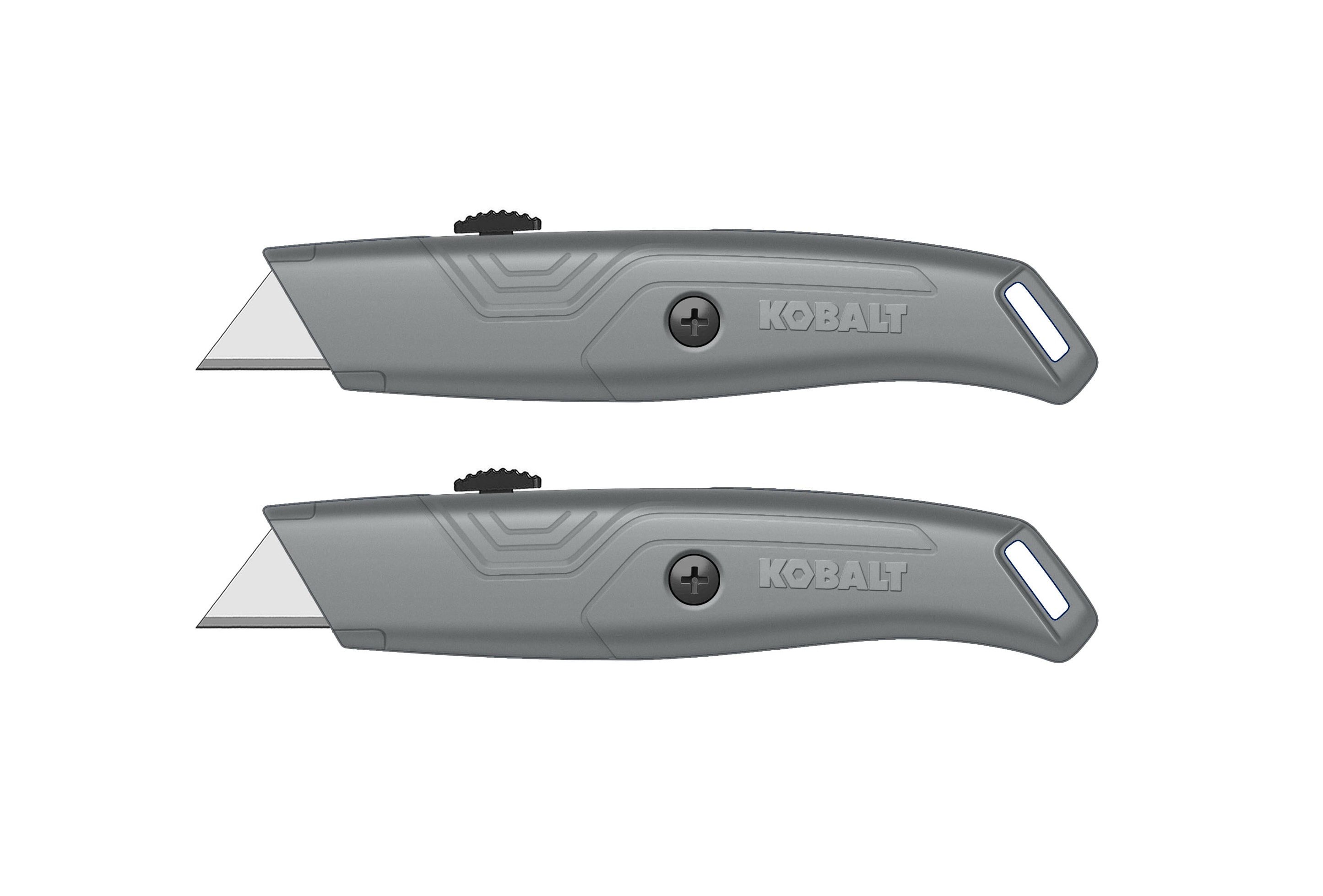 2pk 3/4-in 6-Blade Retractable Utility Knife with On Tool Blade Storage | - Kobalt 59120