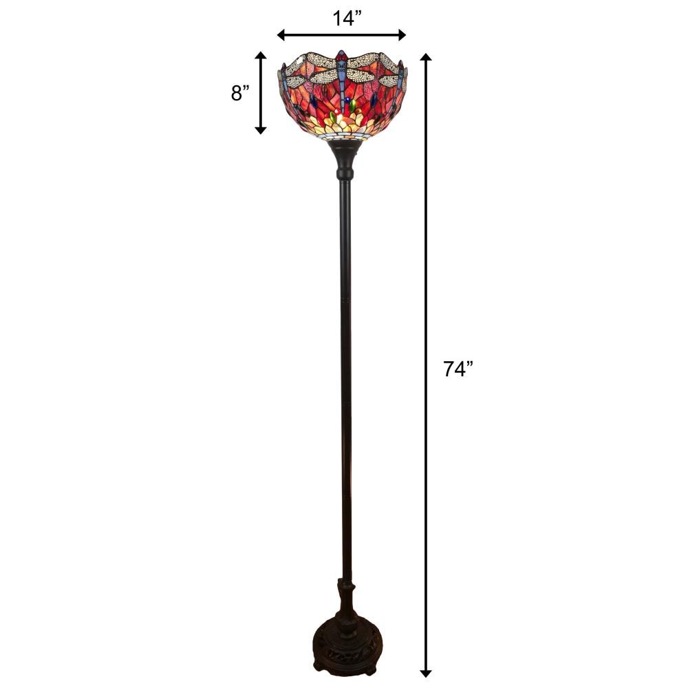 Amora Lighting 74-in Multi Torchiere Floor Lamp Am040fl14b At Lowes.com