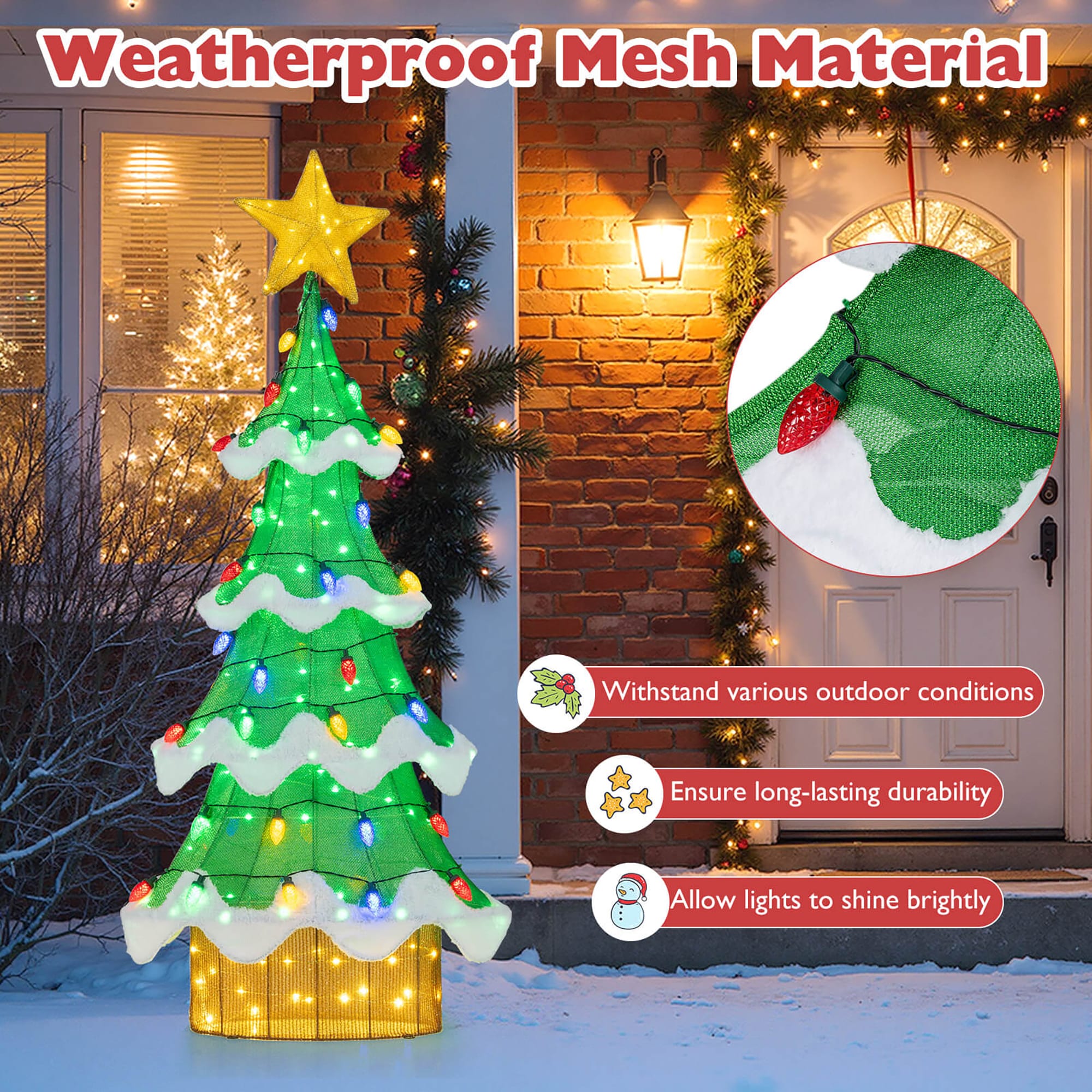 Costway HCST10603 Table-Christmas-Decorations - View #3